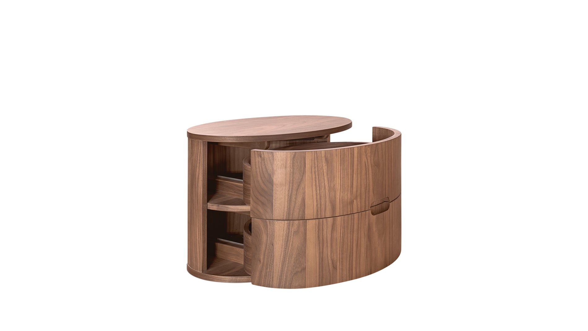 Go Round Nightstand, Walnut_image