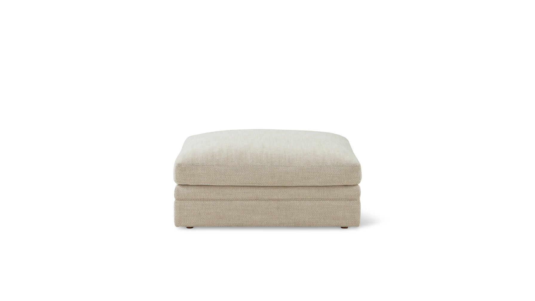 Feel Good Ottoman, Oyster - Image 1