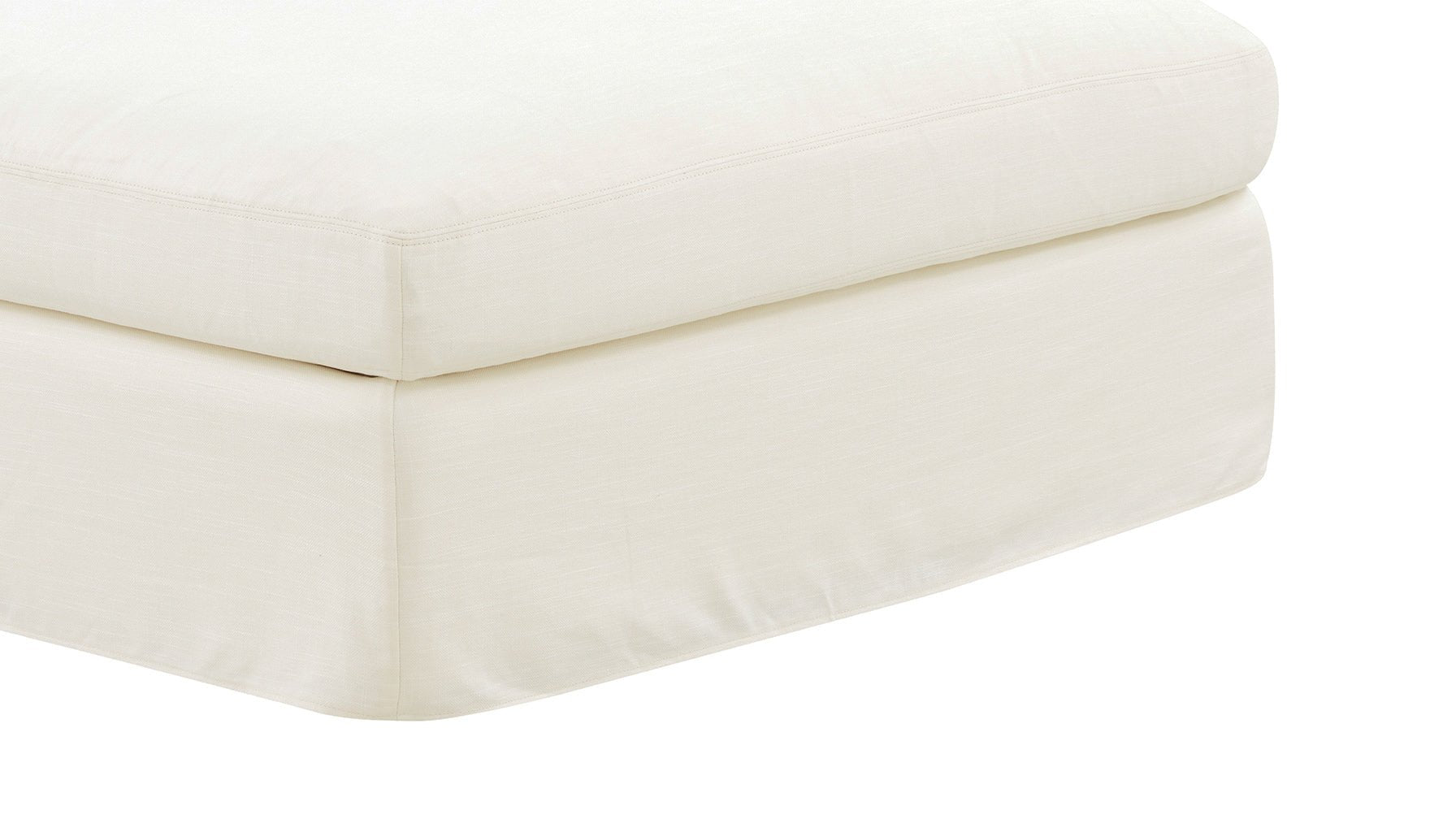 Get Together™ Ottoman, Large, Cream Linen - Image 7