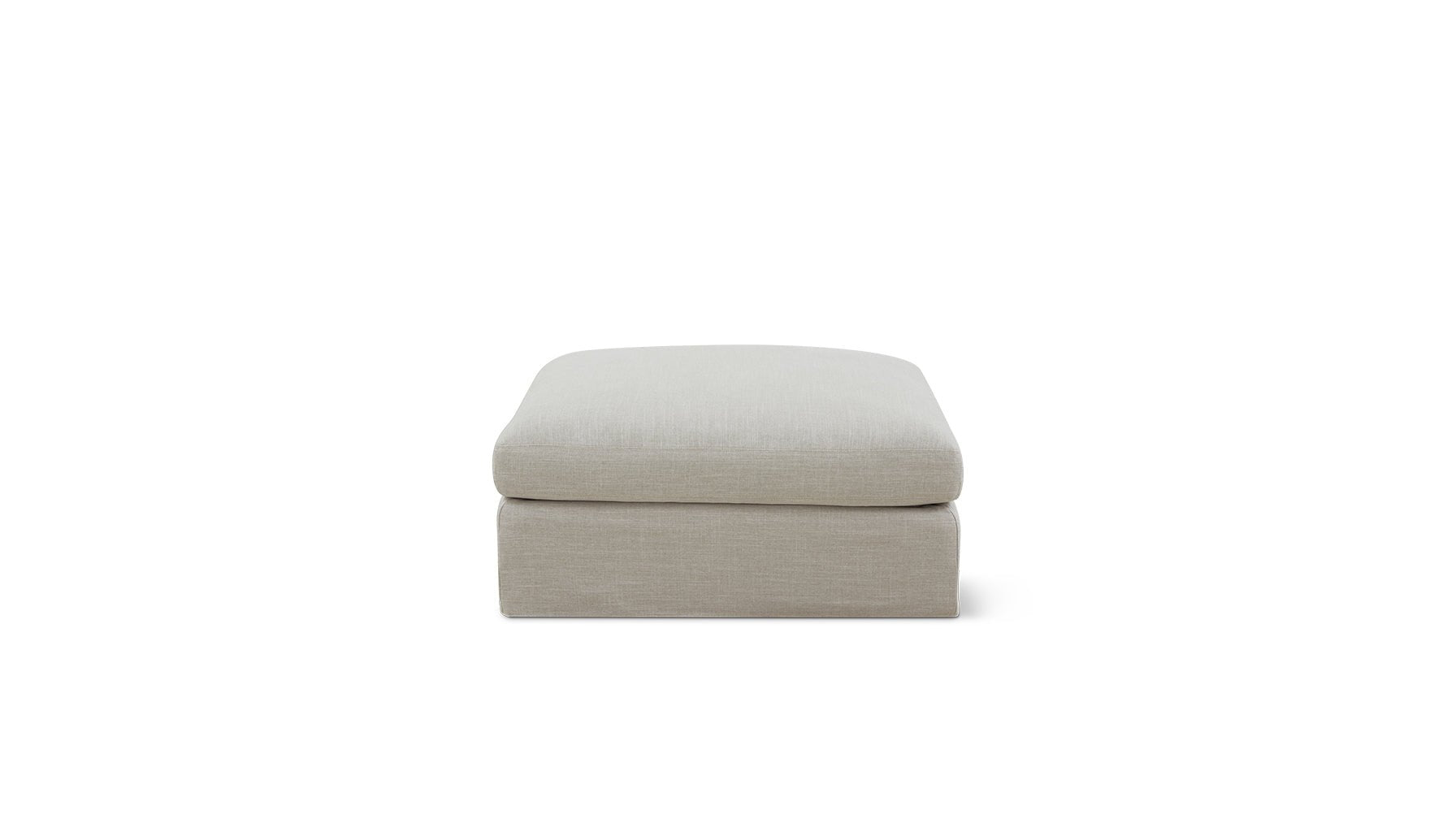 Slipcover - Get Together™ Ottoman, Standard, Light Pebble_image