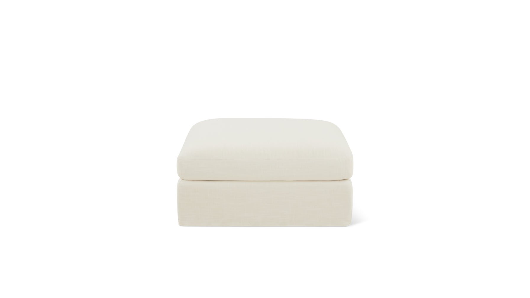 Get Together™ Ottoman, Standard, Cream Linen - Image 1