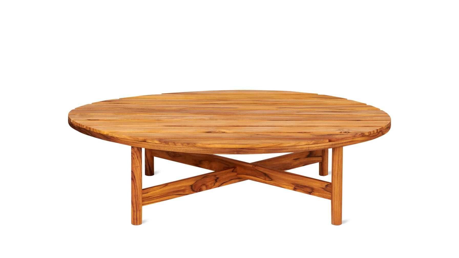 Table Talk Outdoor Coffee Table, Large, Teak - Image 1