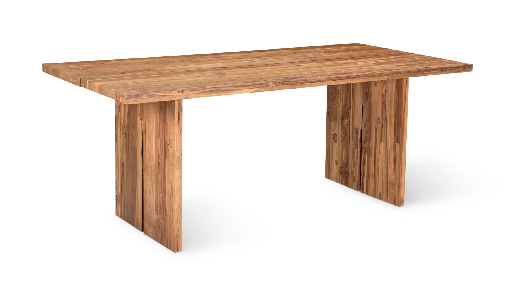 Plane Outdoor Dining Table, Seats 6-8, Teak - Image 1