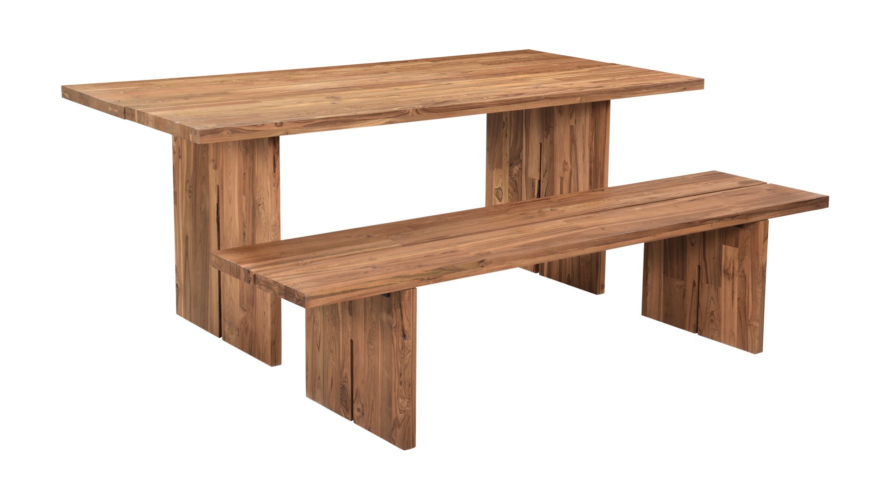 Plane Outdoor Dining Table, Seats 6-8, Teak - Image 5