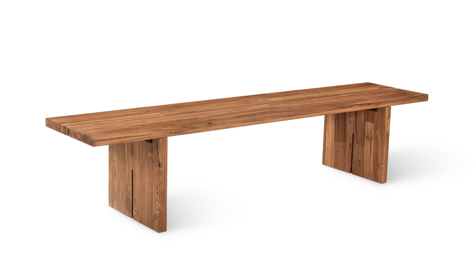 Plane Outdoor Teak Bench For 4_image