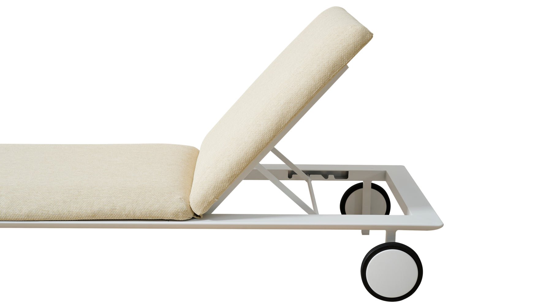 Laidback Outdoor Lounger, Aluminum Sandy - Image 7