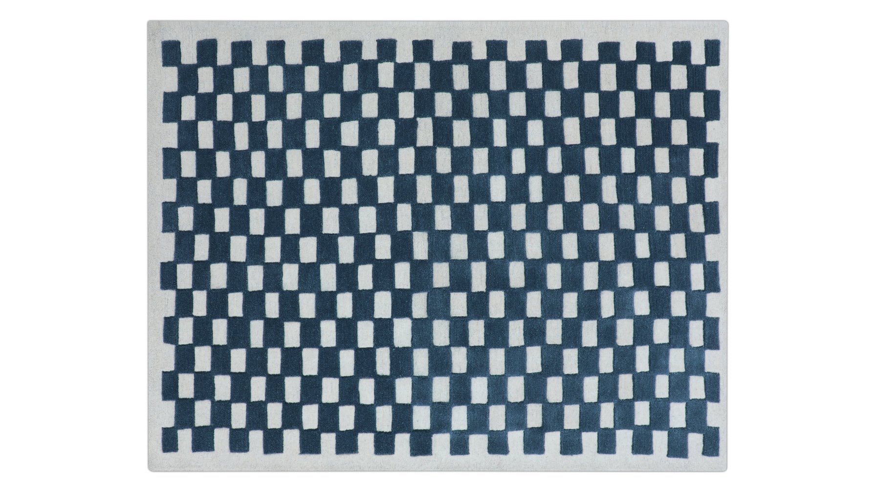 Checkers Rug x Scott Sueme, 5x7, Teal_image