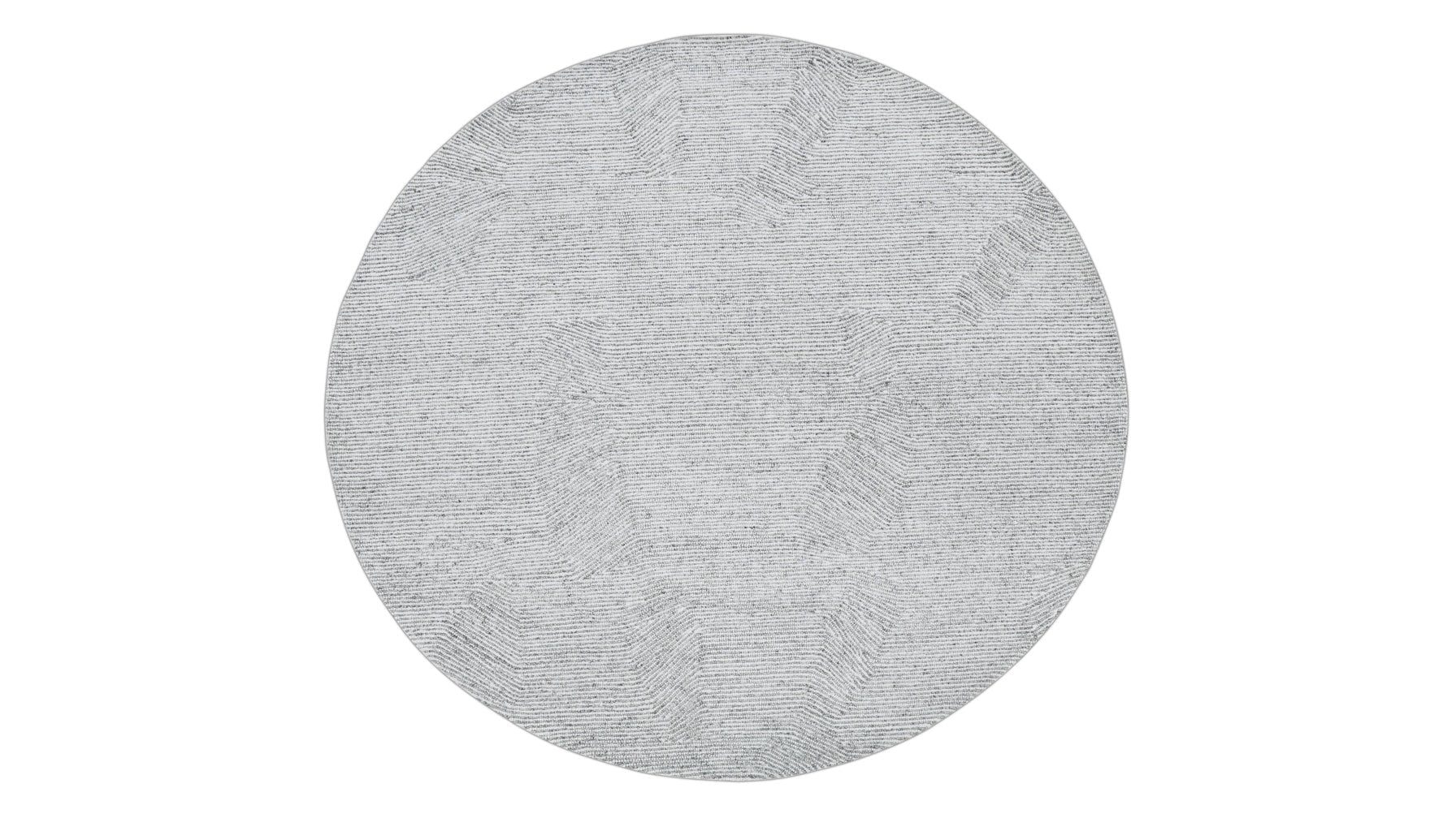 Rocky Road Rug Round, 7 X 7, Frost_image