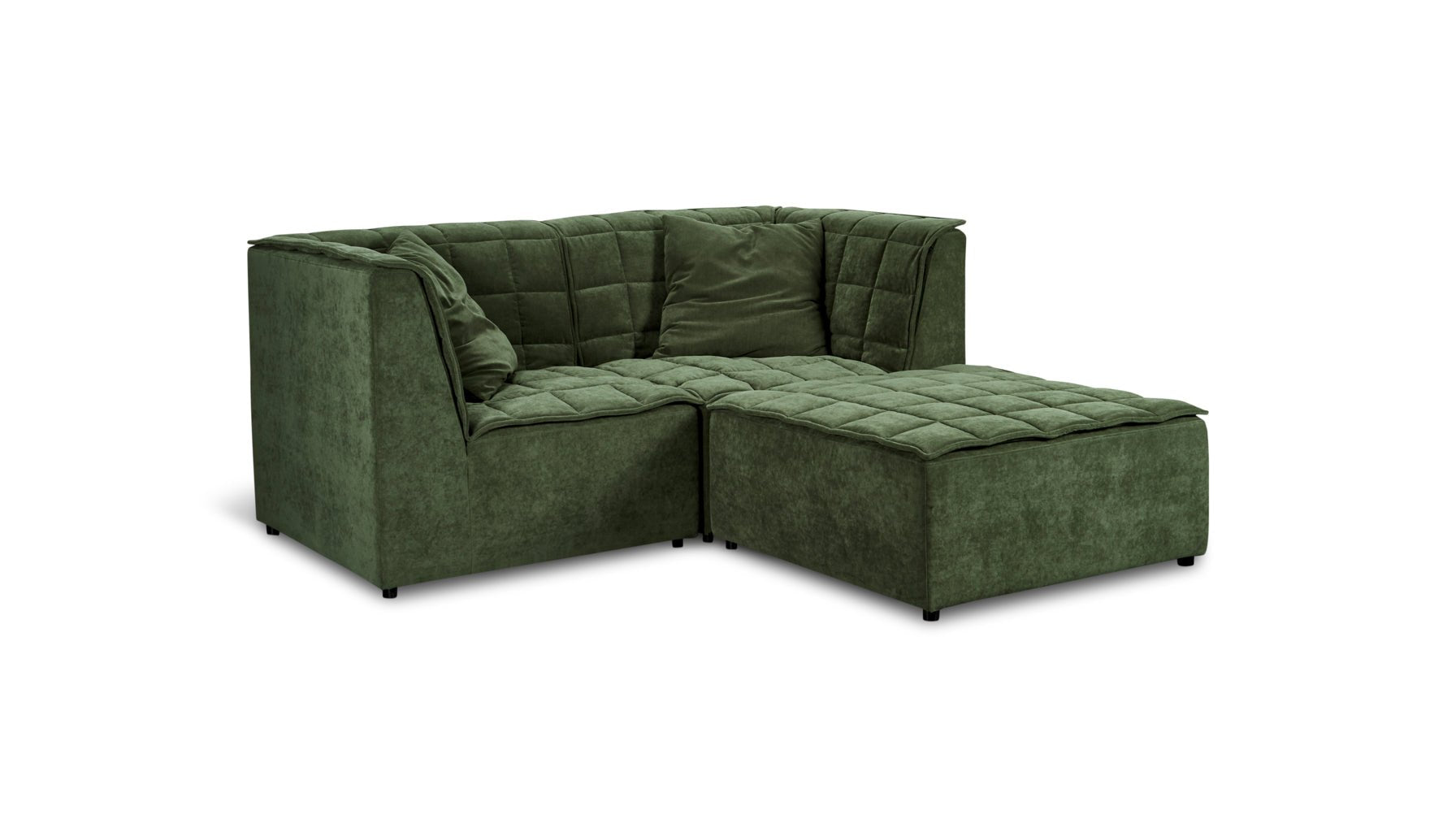 Quilt 3-Piece Modular Sectional, Moss_image