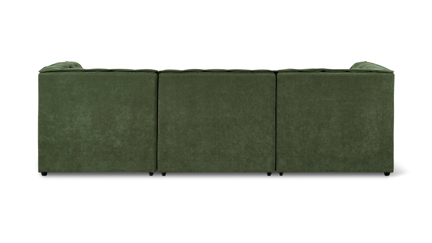 Quilt 5-Piece Modular U-Shaped Sectional, Moss - Image 8