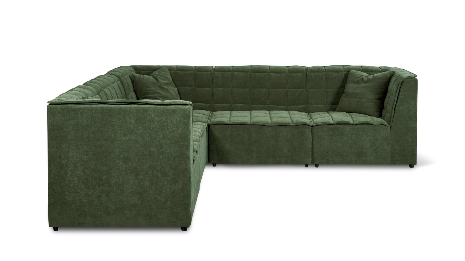 Quilt 5-Piece Modular Sectional Closed, Moss_image