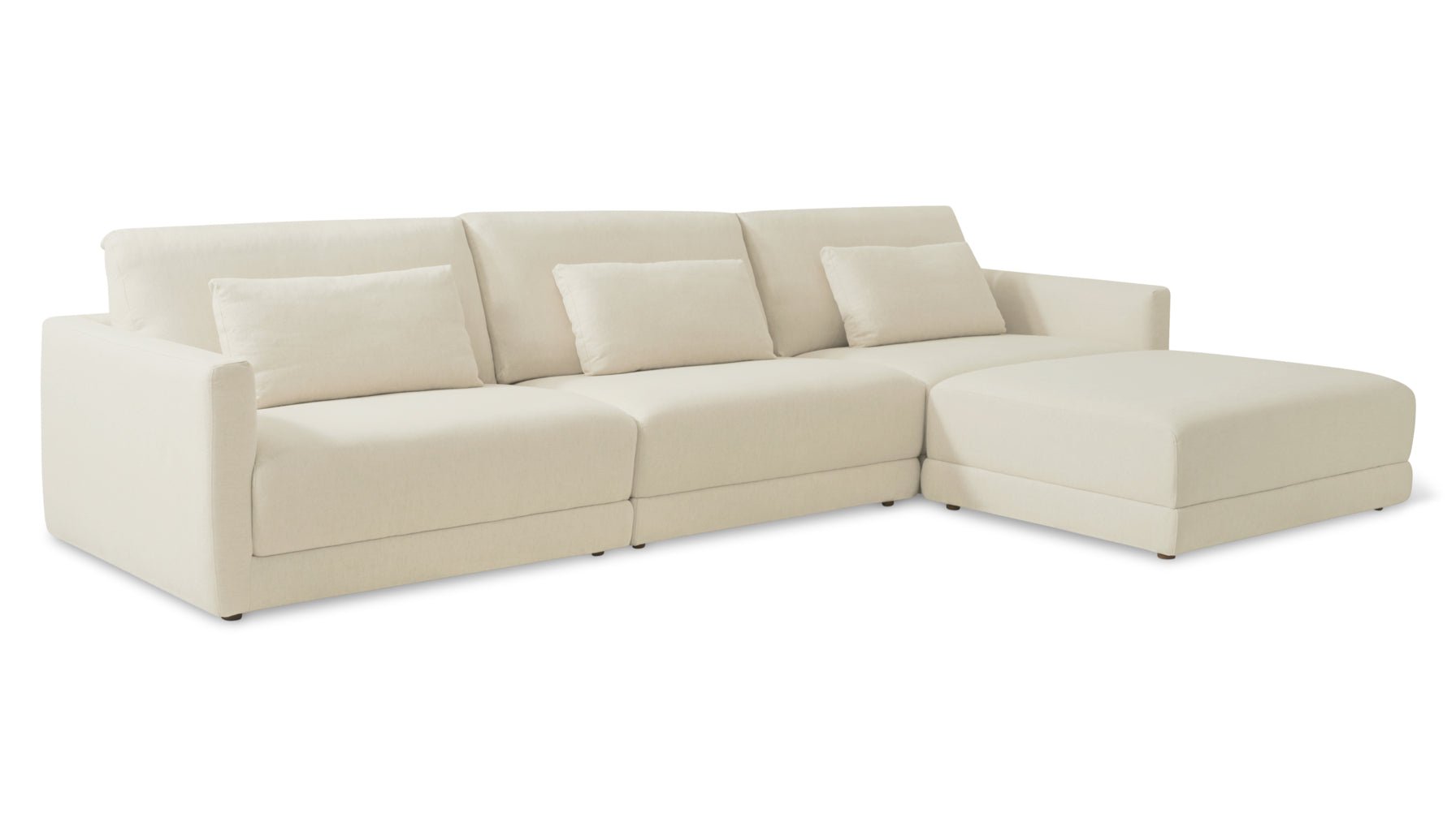 Wind Down 4-Piece Modular Sectional, Beach - Image 9