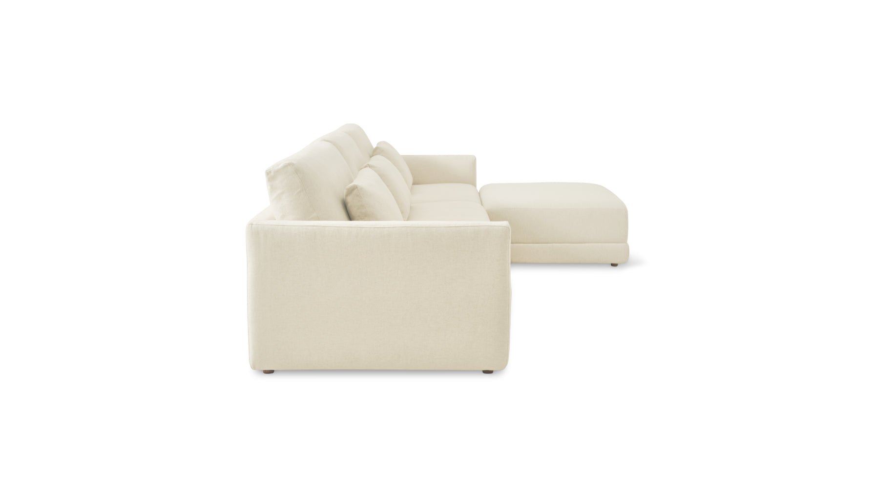 Wind Down 4-Piece Modular Sectional, Beach - Image 9