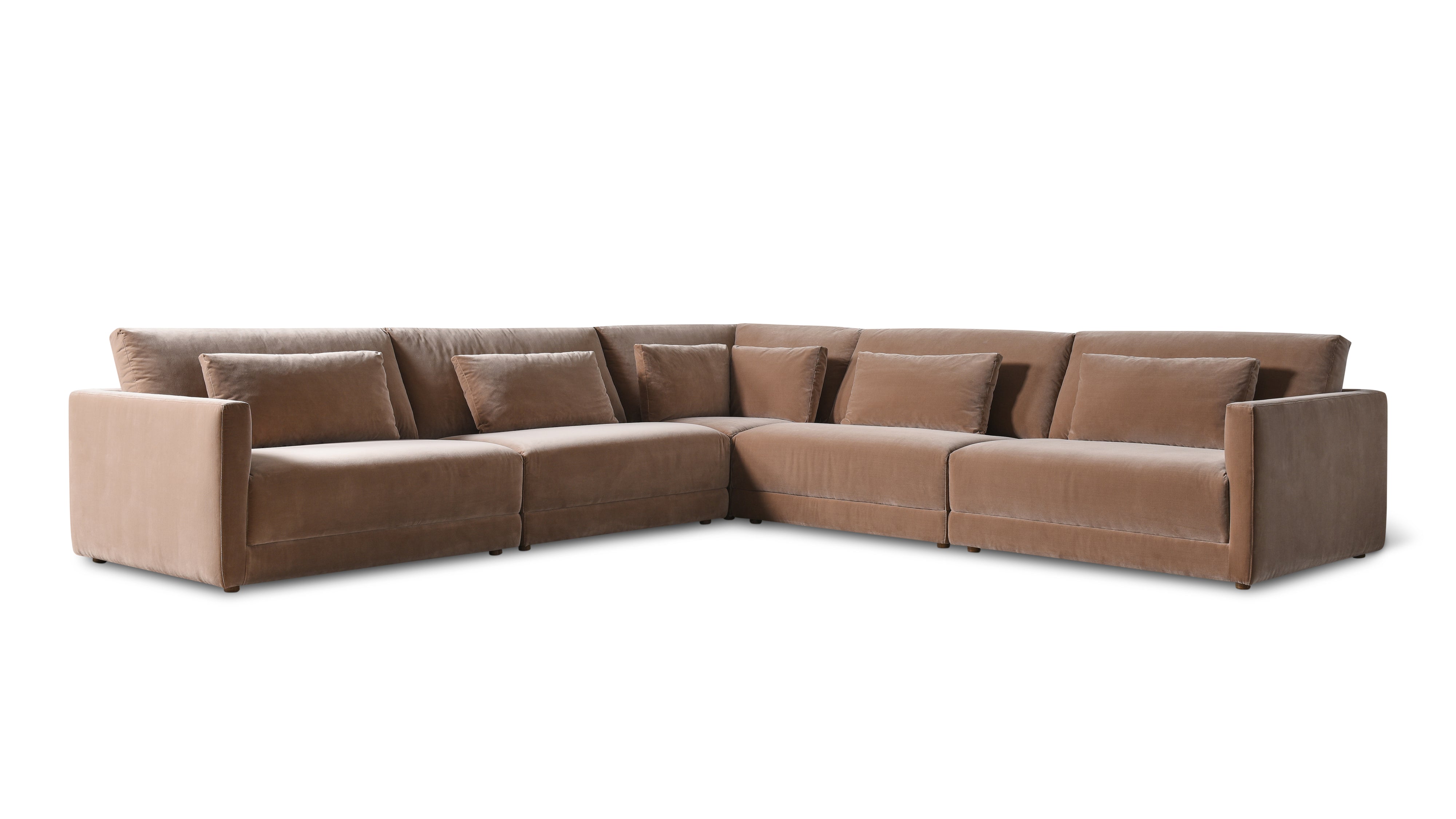 Wind Down 5-Piece Modular Sectional Closed, Doe - Image 10