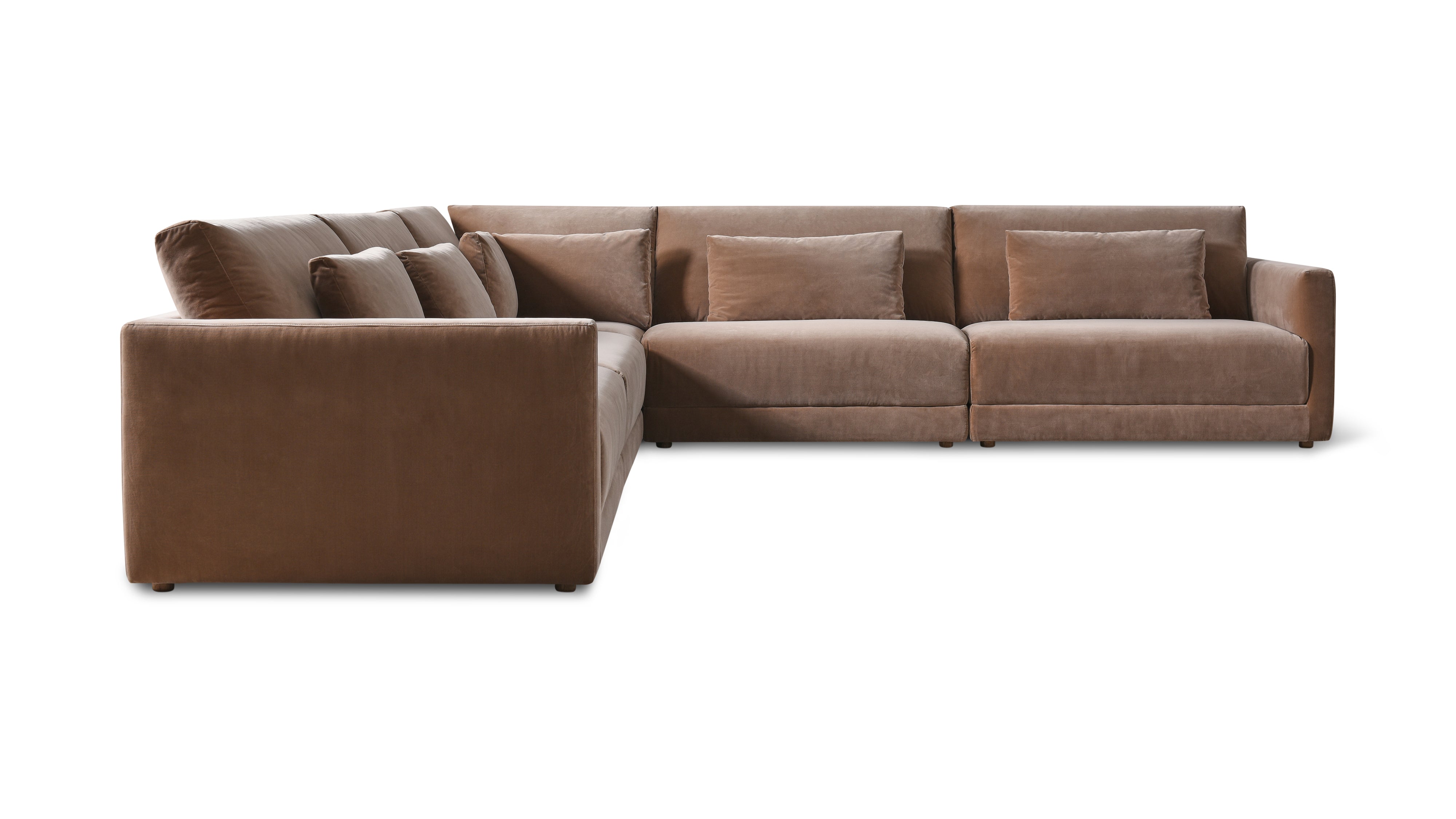 Wind Down 5-Piece Modular Sectional Closed, Doe - Image 10