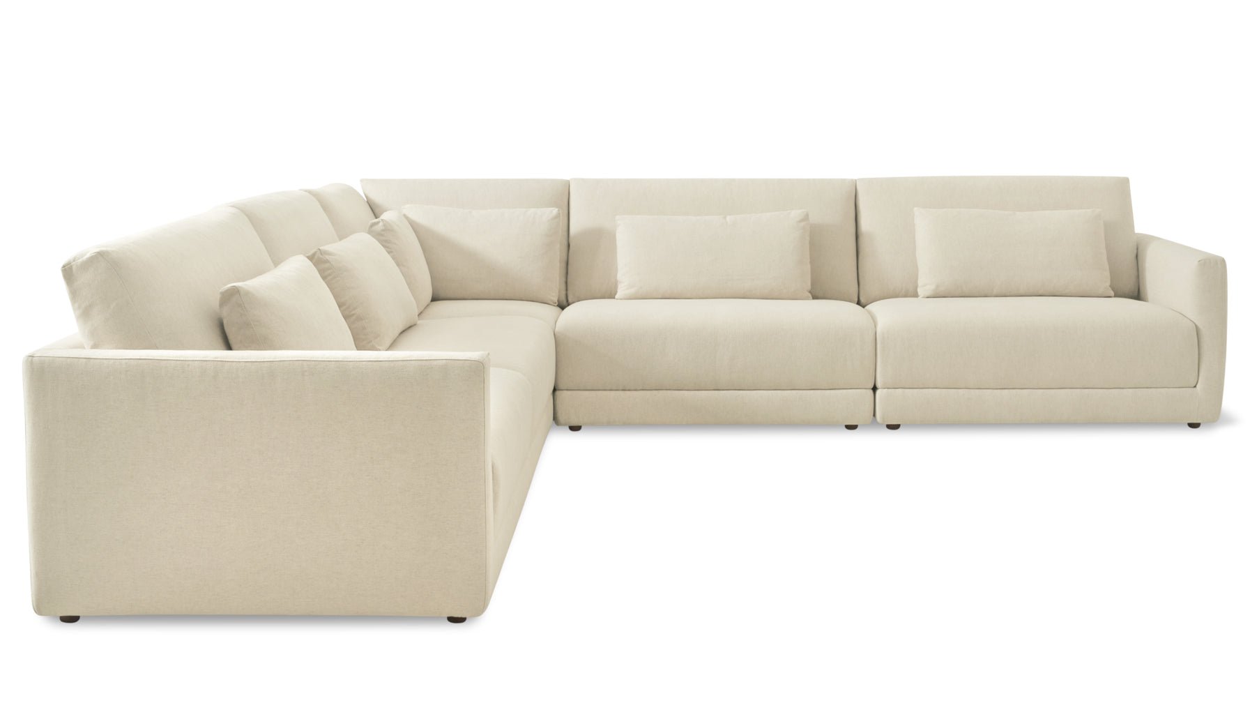 Wind Down 5-Piece Modular Sectional Closed, Beach - Image 11