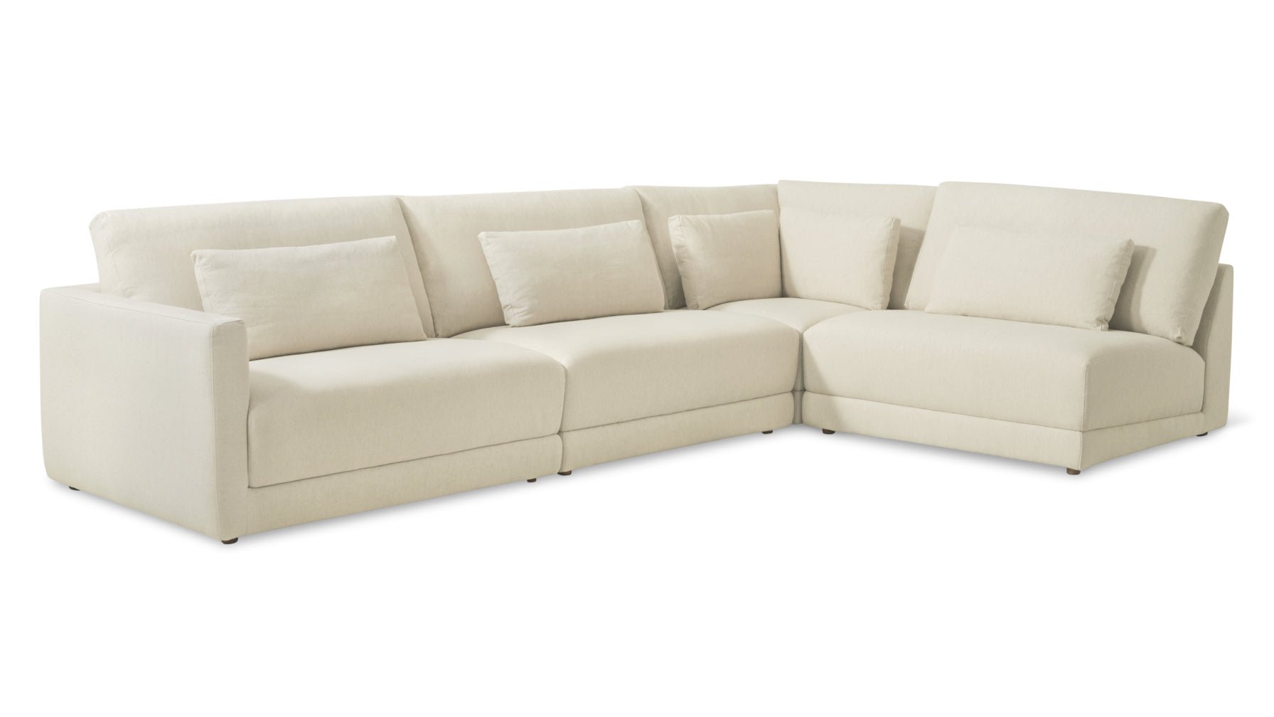 Wind Down 4-Piece Modular Sectional, Right, Beach - Image 9