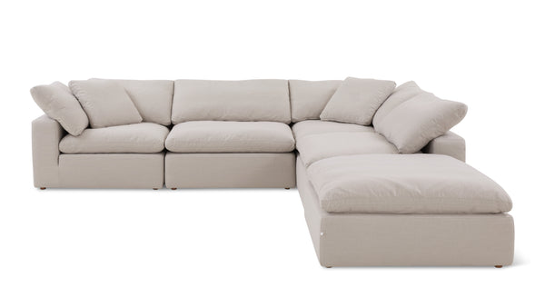 Movie Night™ 5-Piece Modular Sectional, Large, Clay – Sundays Company