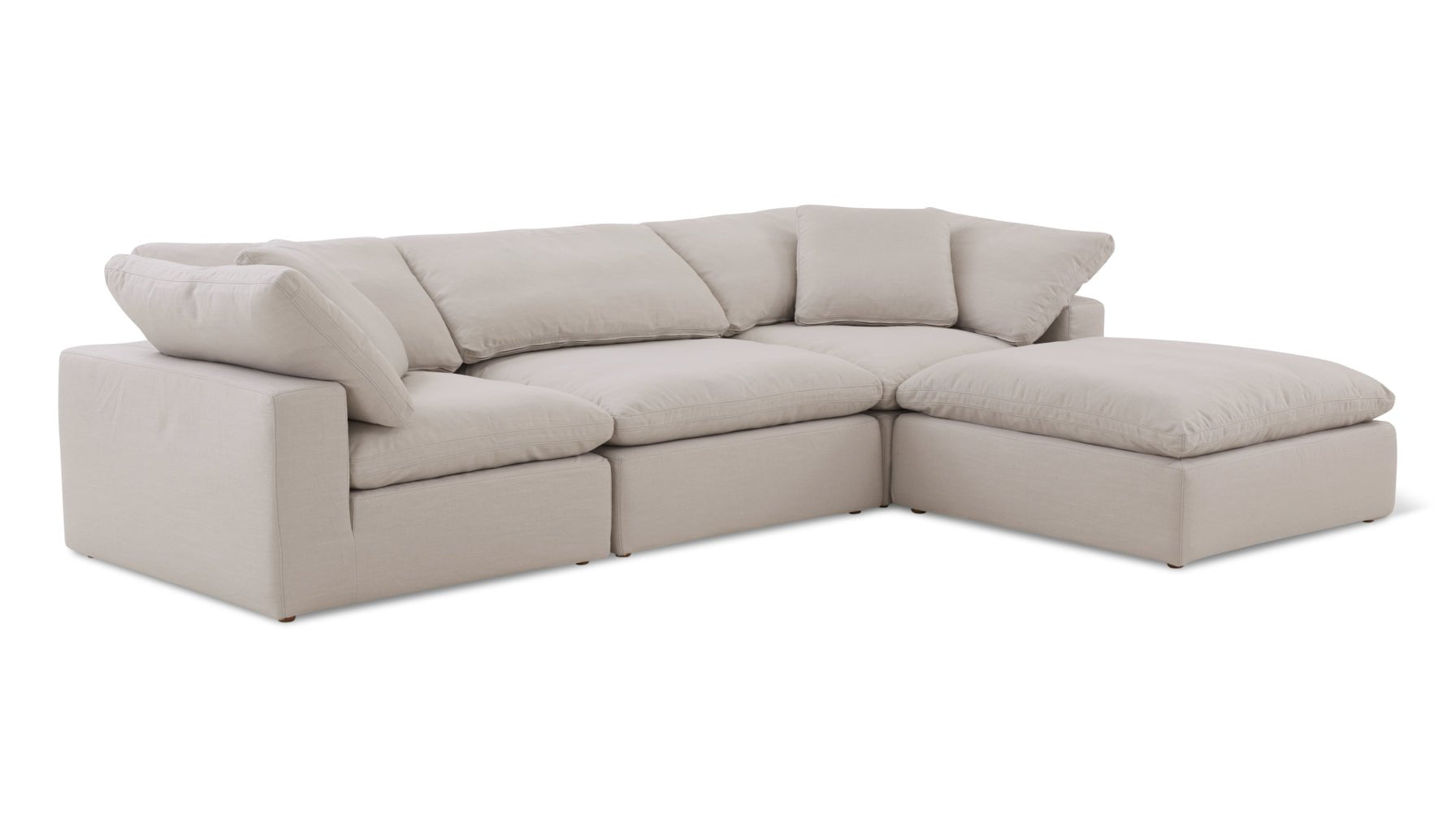 Movie Night™ 4-Piece Modular Sectional, Standard, Clay - Image 10