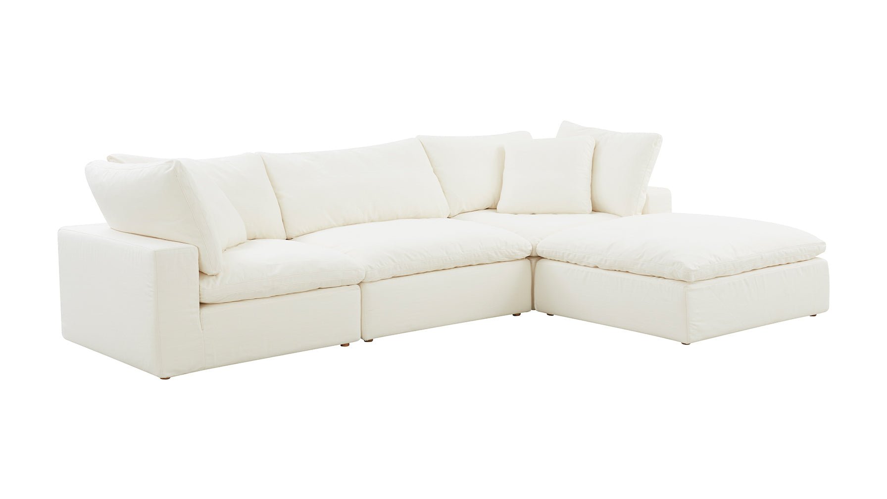 Movie Night™ 4-Piece Modular Sectional, Standard, Cream Linen - Image 10