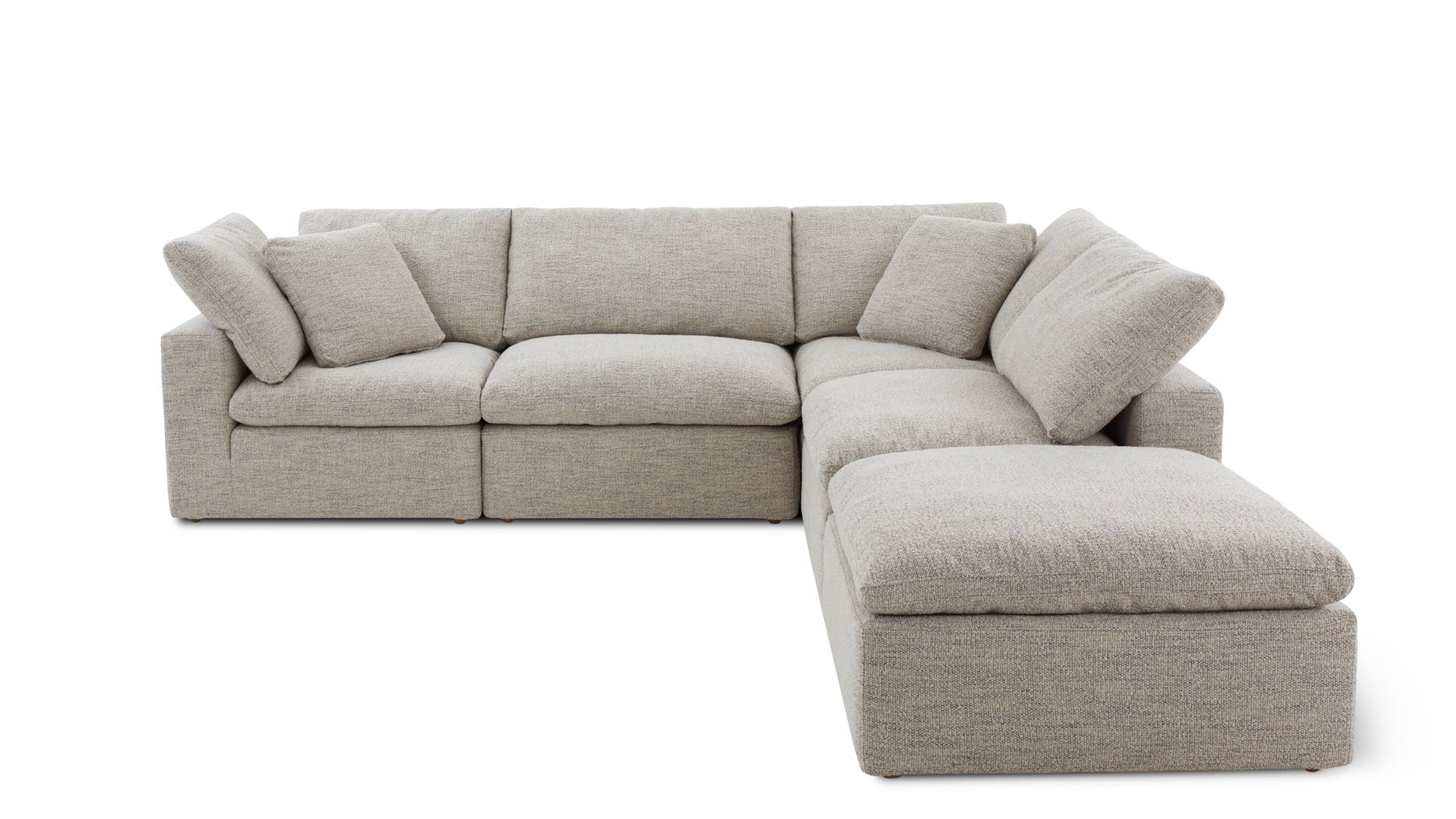 Movie Night™ 5-Piece Modular Sectional, Large, Oatmeal_image