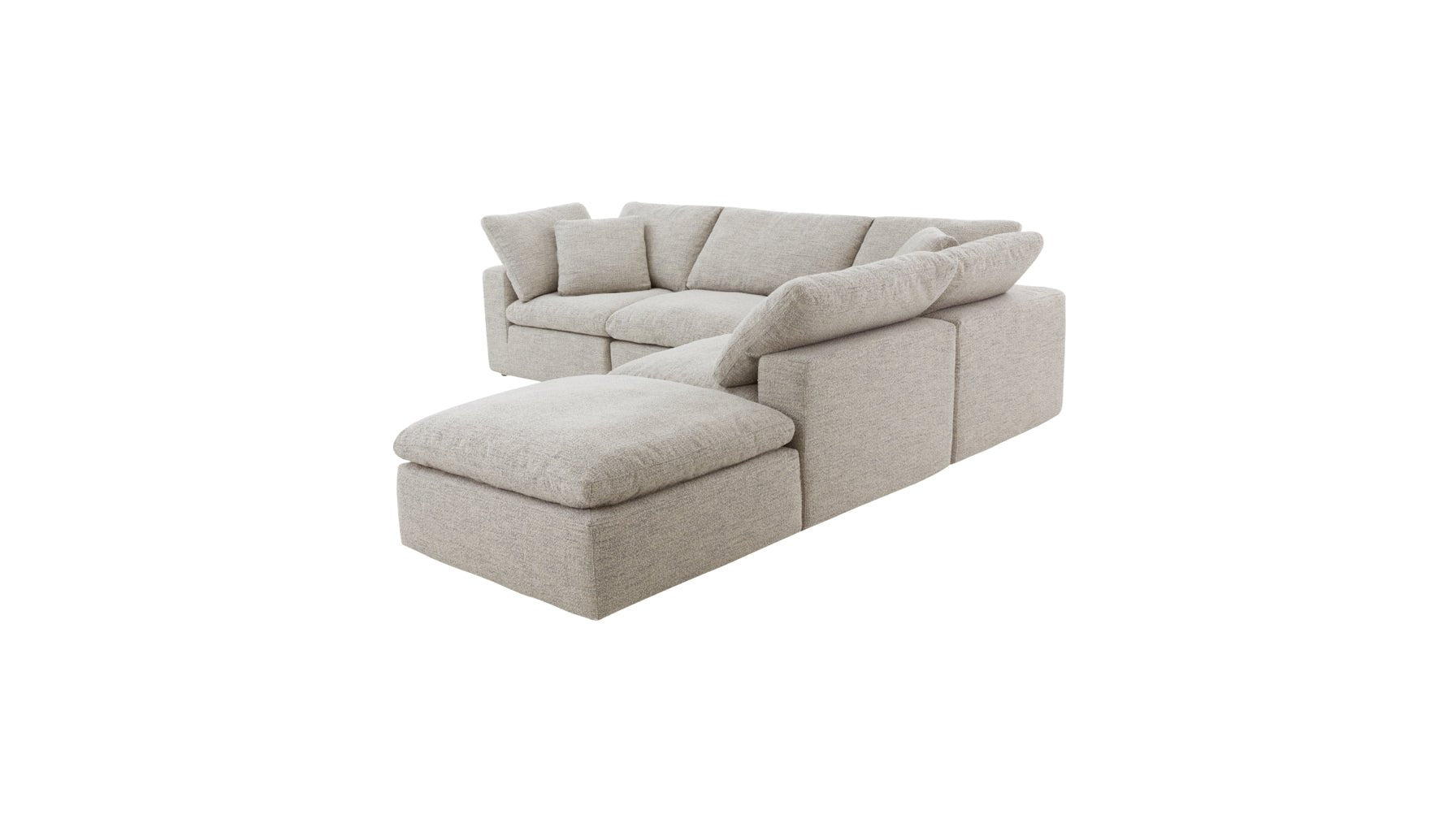 Movie Night™ 5-Piece Modular Sectional, Large, Oatmeal - Image 9