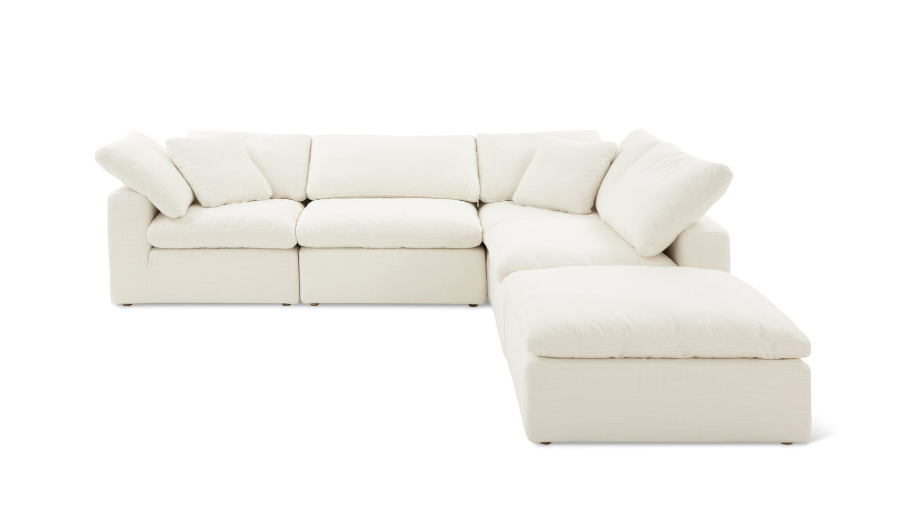 Movie Night™ 5-Piece Modular Sectional, Large, Cream Linen – Sundays ...