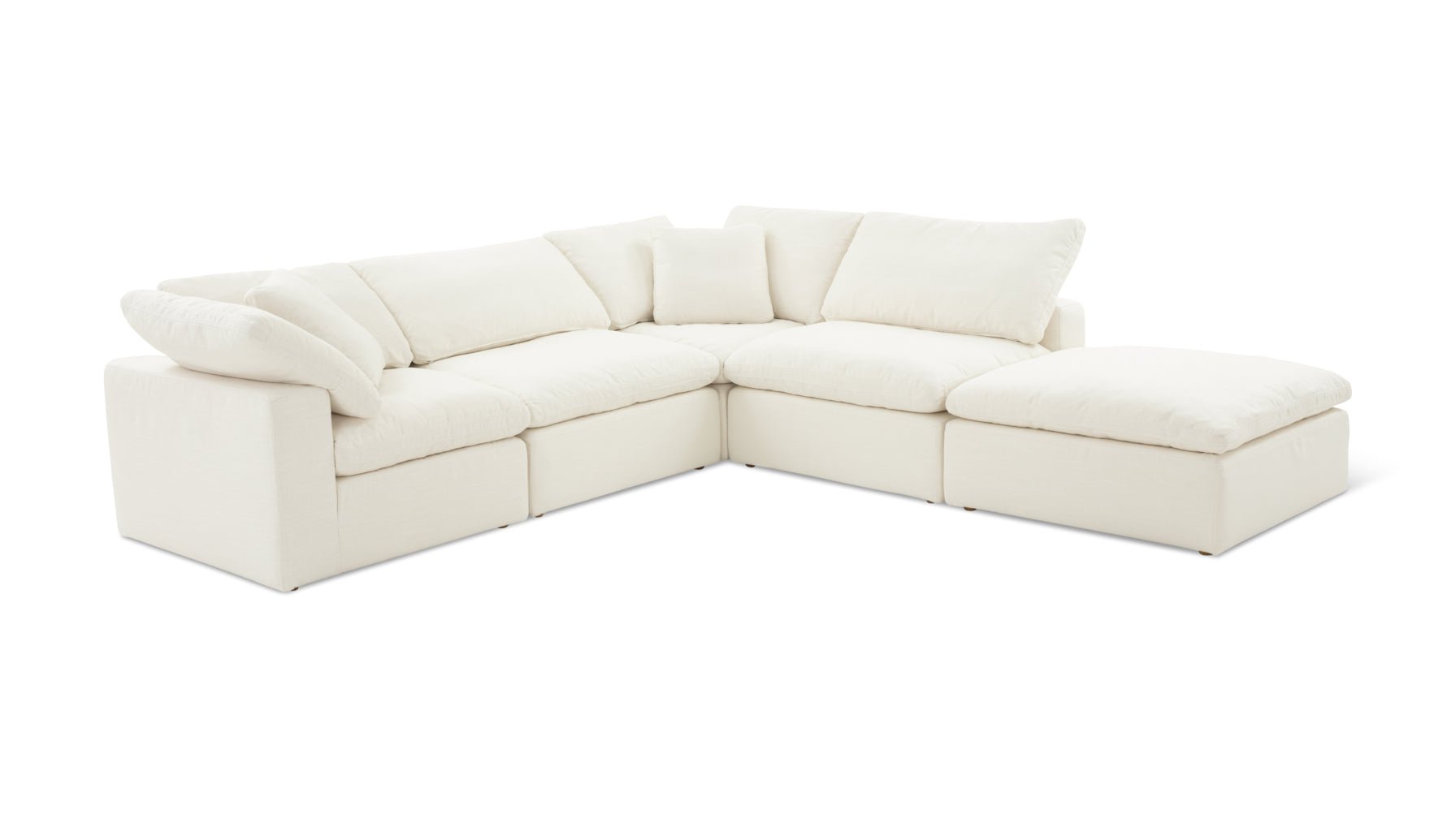 Movie Night™ 5-Piece Modular Sectional, Standard, Cream Linen - Image 10