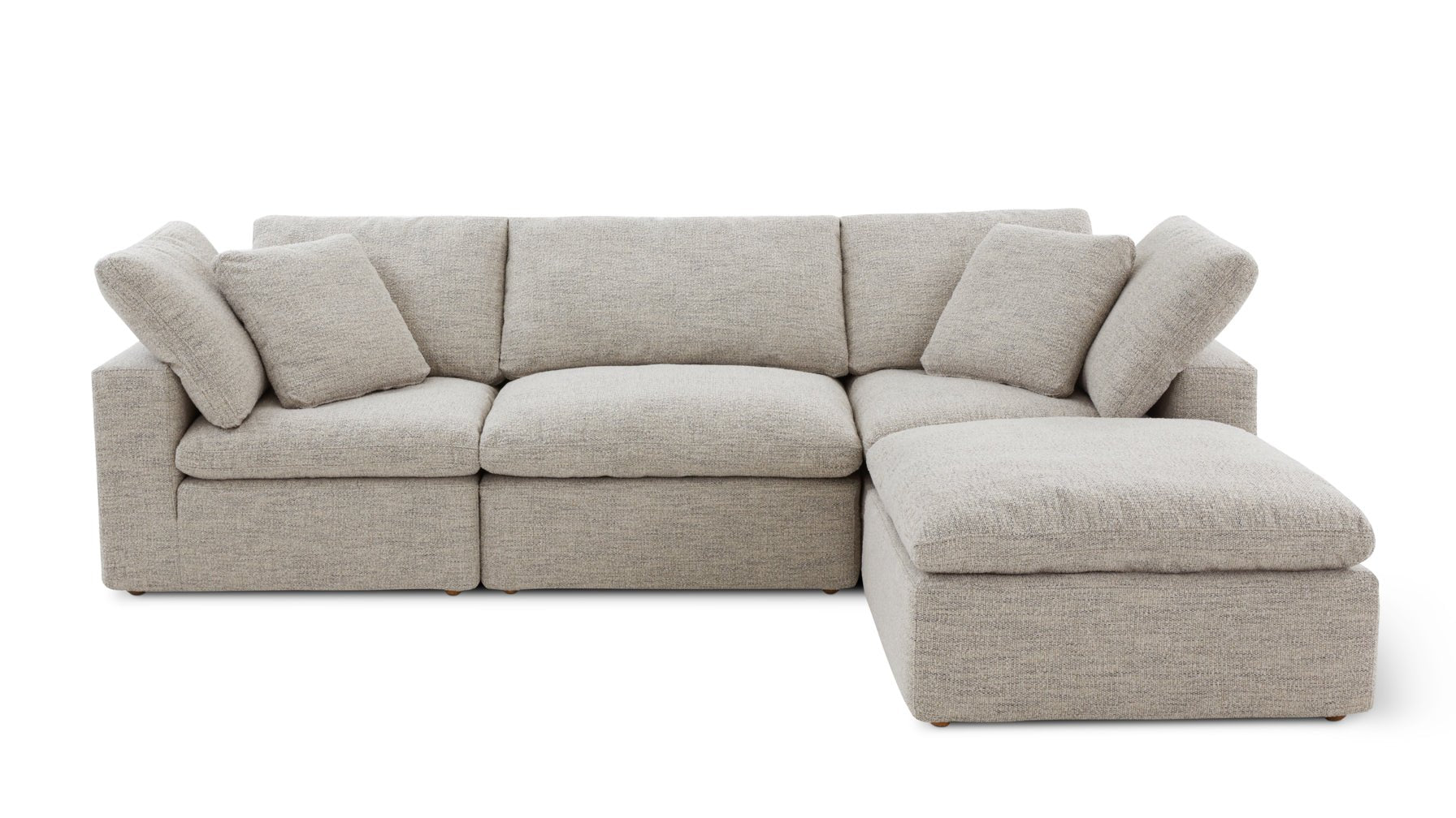 Movie Night™ 4-Piece Modular Sectional, Standard, Oatmeal - Image 1