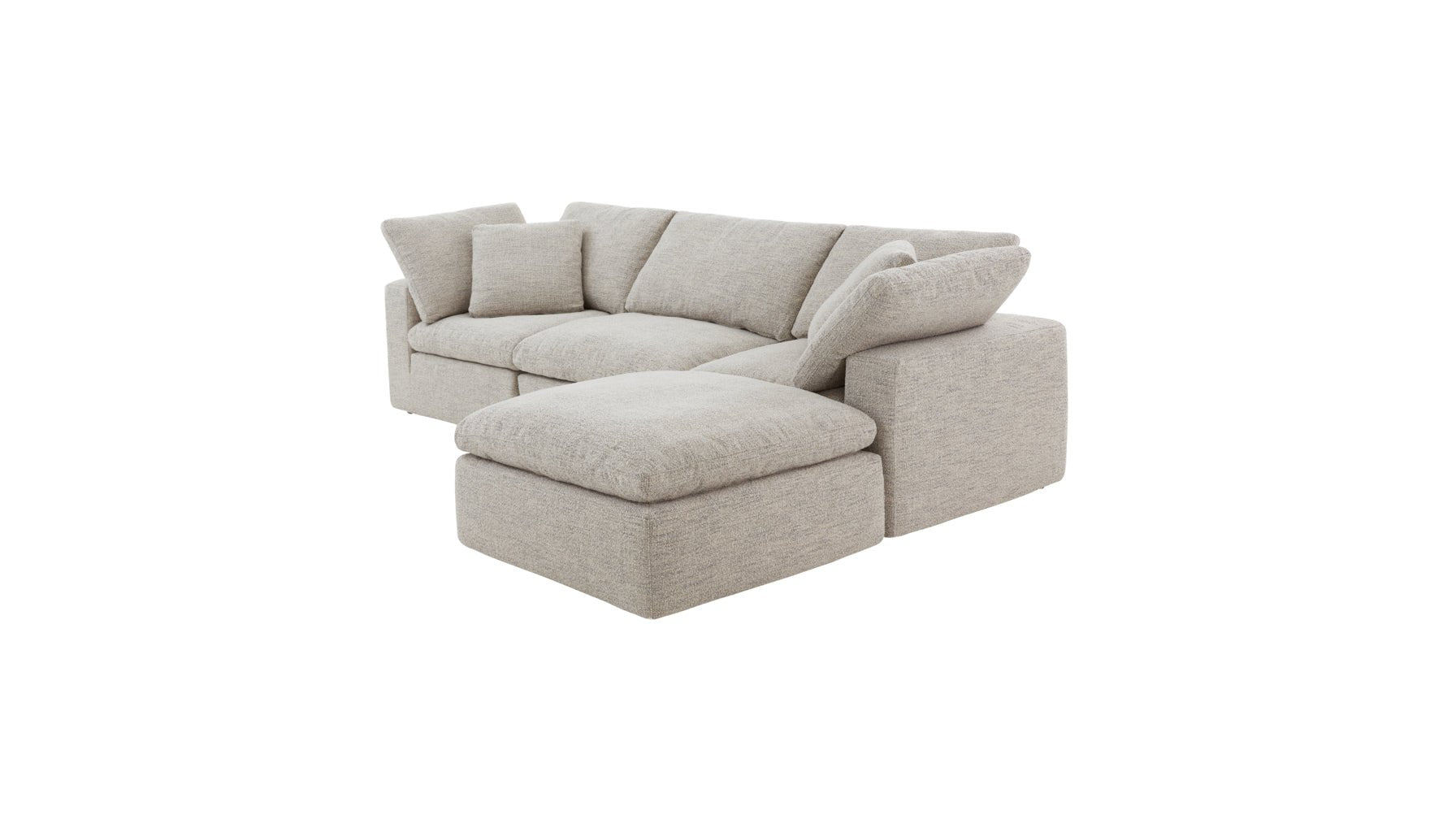 Movie Night™ 4-Piece Modular Sectional, Large, Oatmeal - Image 7