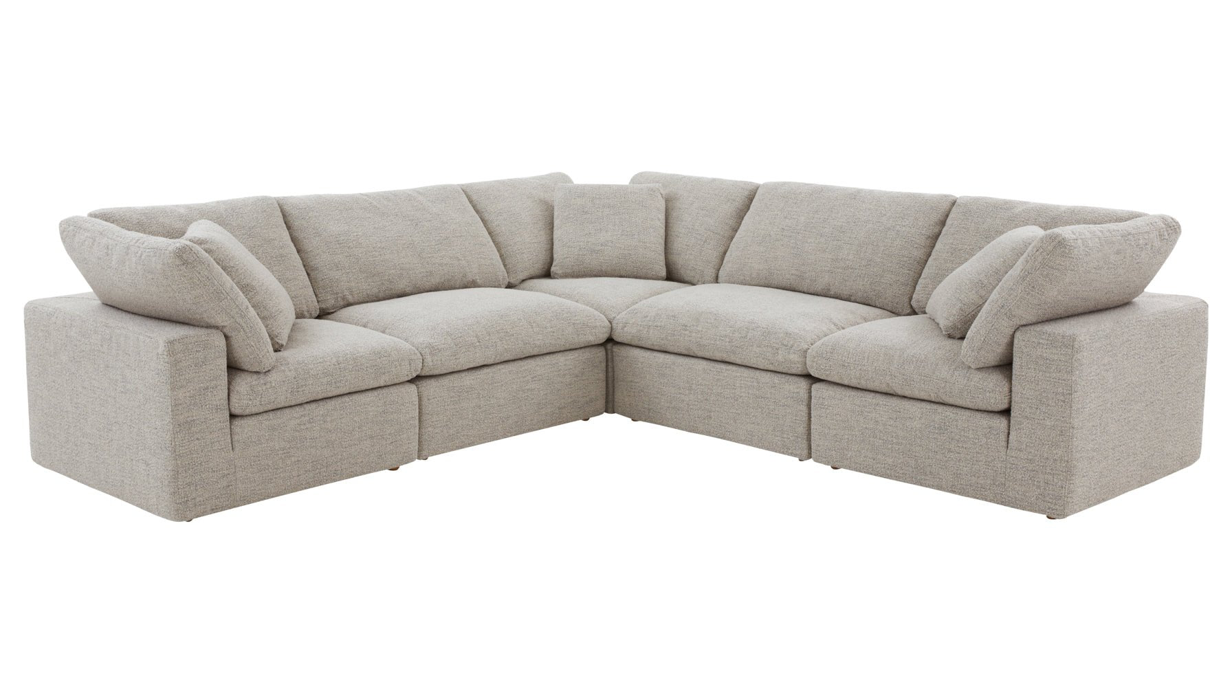 Movie Night™ 5-Piece Modular Sectional Closed, Standard, Oatmeal - Image 10