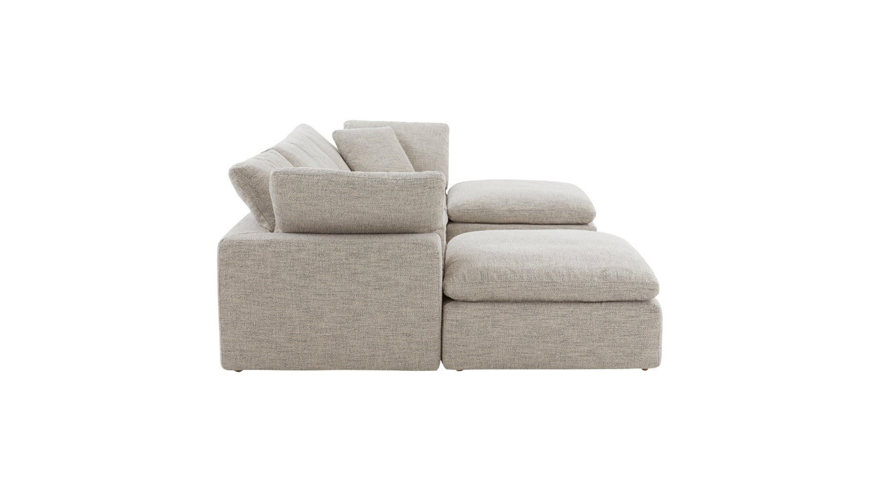 Movie Night™ 5-Piece Modular U-Shaped Sectional, Large, Oatmeal - Image 10