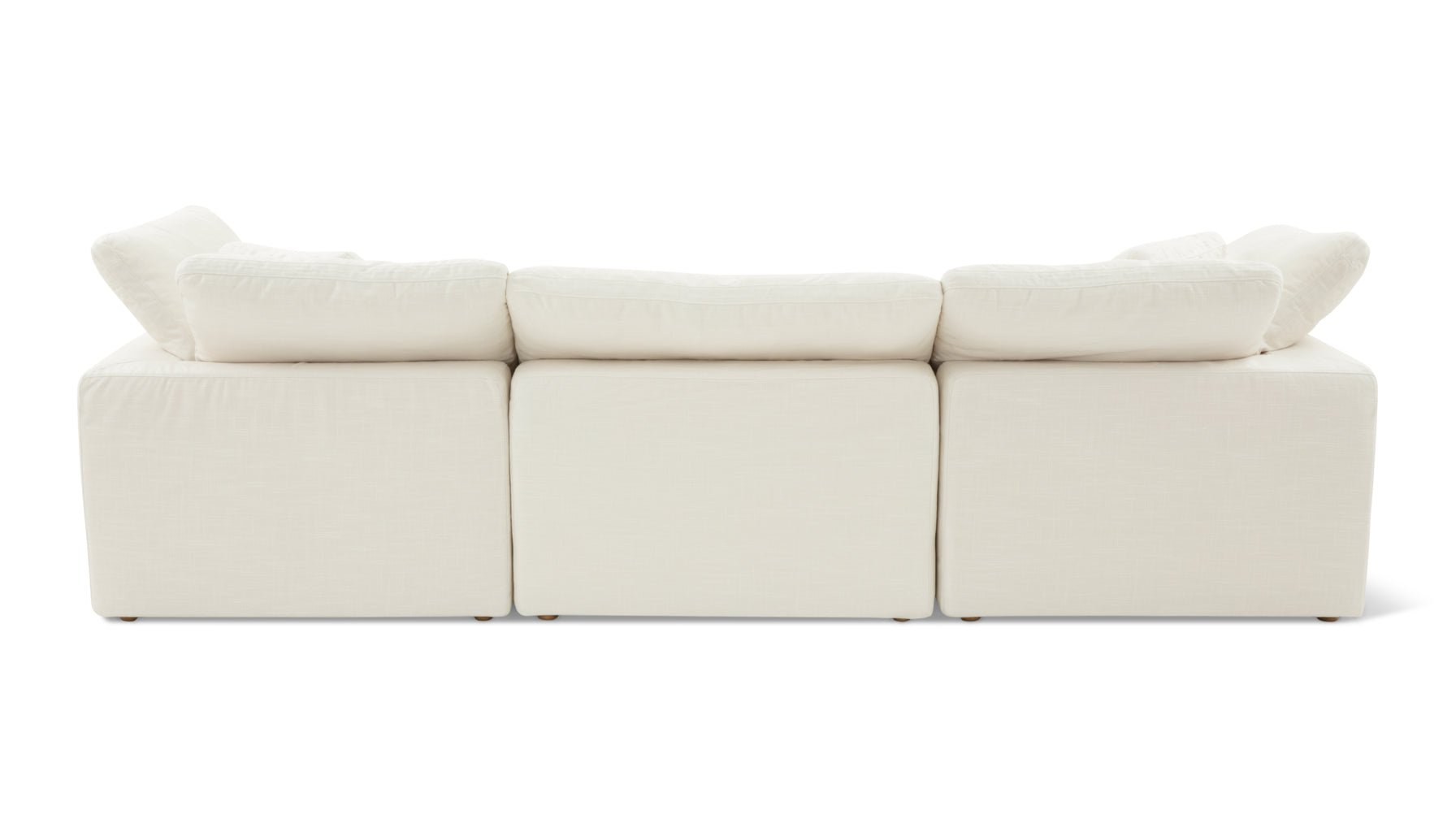 Movie Night™ 5-Piece Modular U-Shaped Sectional, Standard, Cream Linen - Image 11