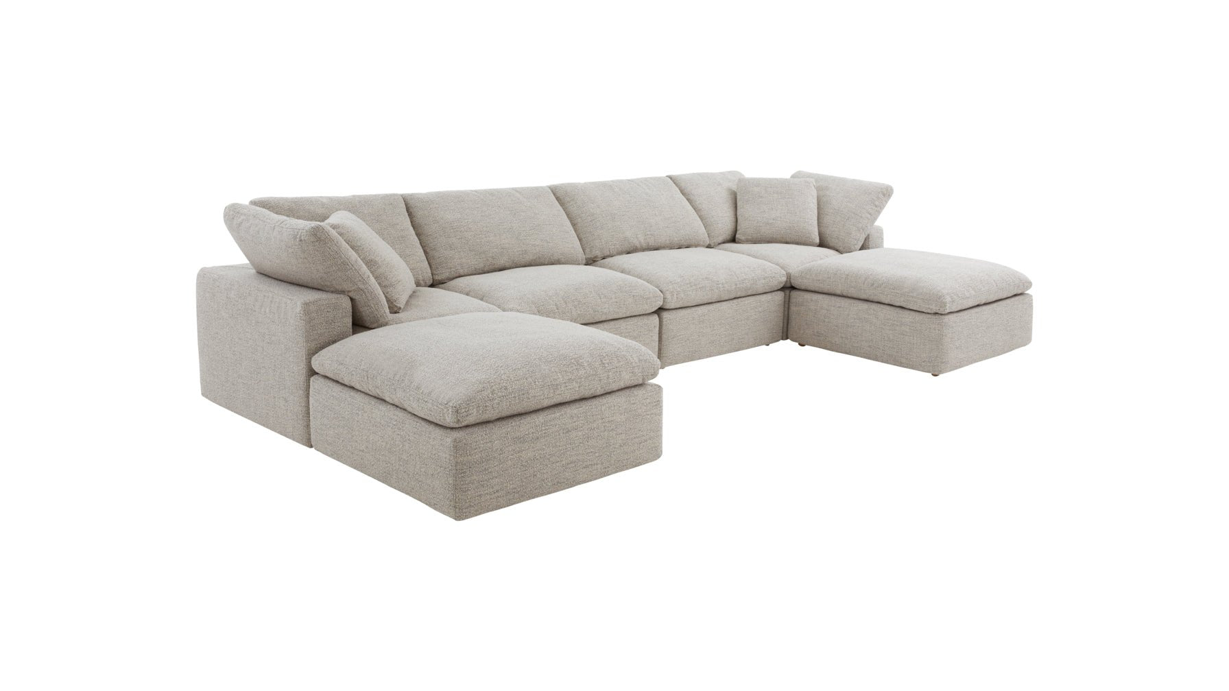 Movie Night™ 6-Piece Modular U-Shaped Sectional, Standard, Oatmeal - Image 10