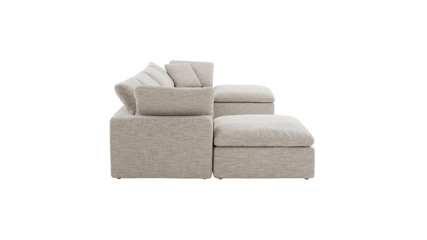 Movie Night™ 6-Piece Modular U-Shaped Sectional, Standard, Oatmeal - Image 10