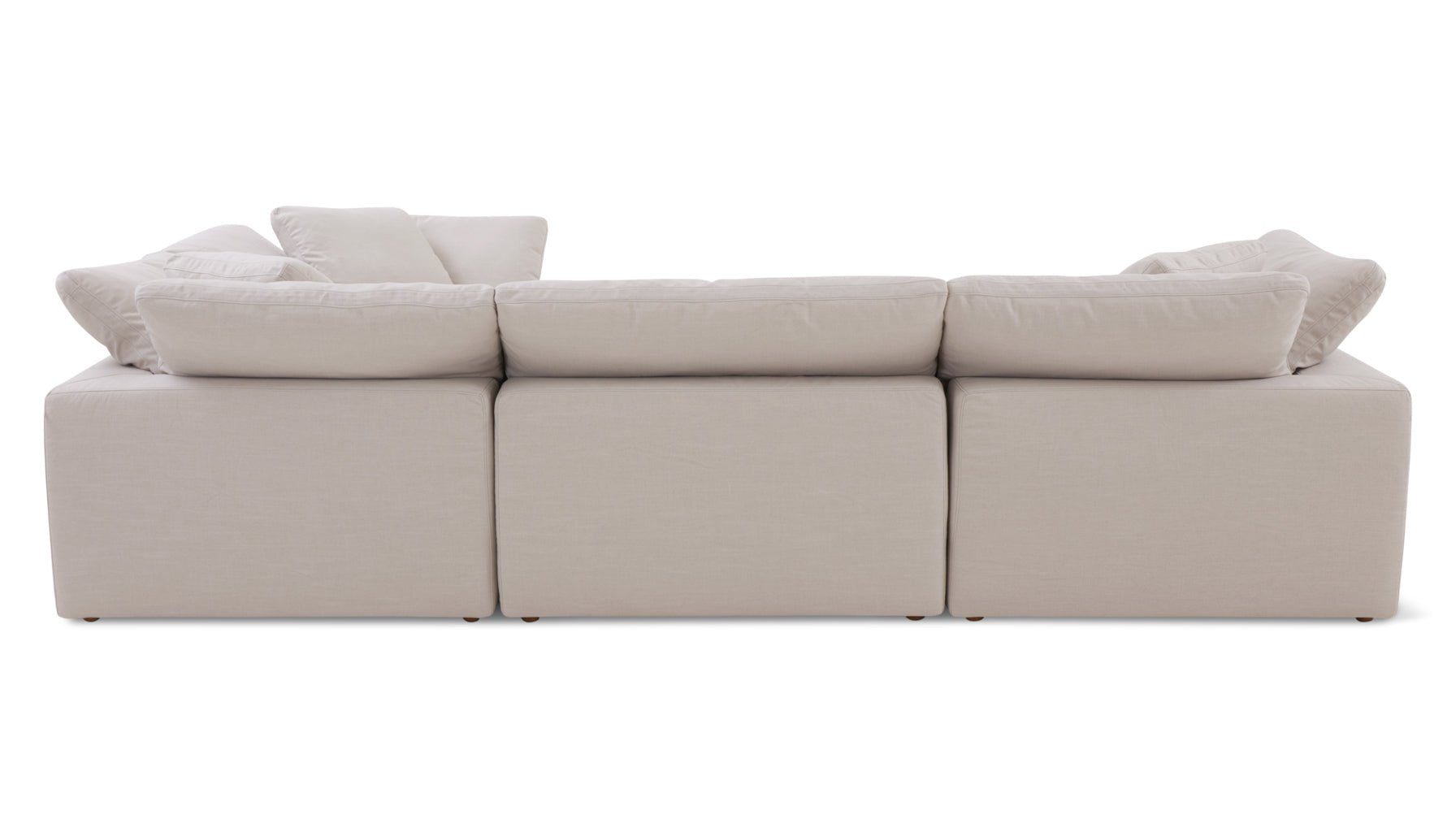 Movie Night™ 4-Piece Modular Sectional Closed, Large, Clay - Image 11