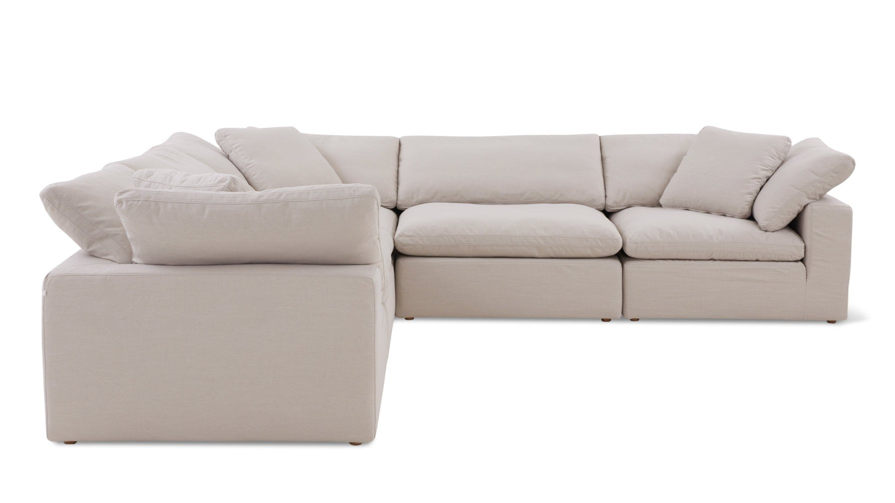 Movie Night™ 5-Piece Modular Sectional Closed, Standard, Clay - Image 10