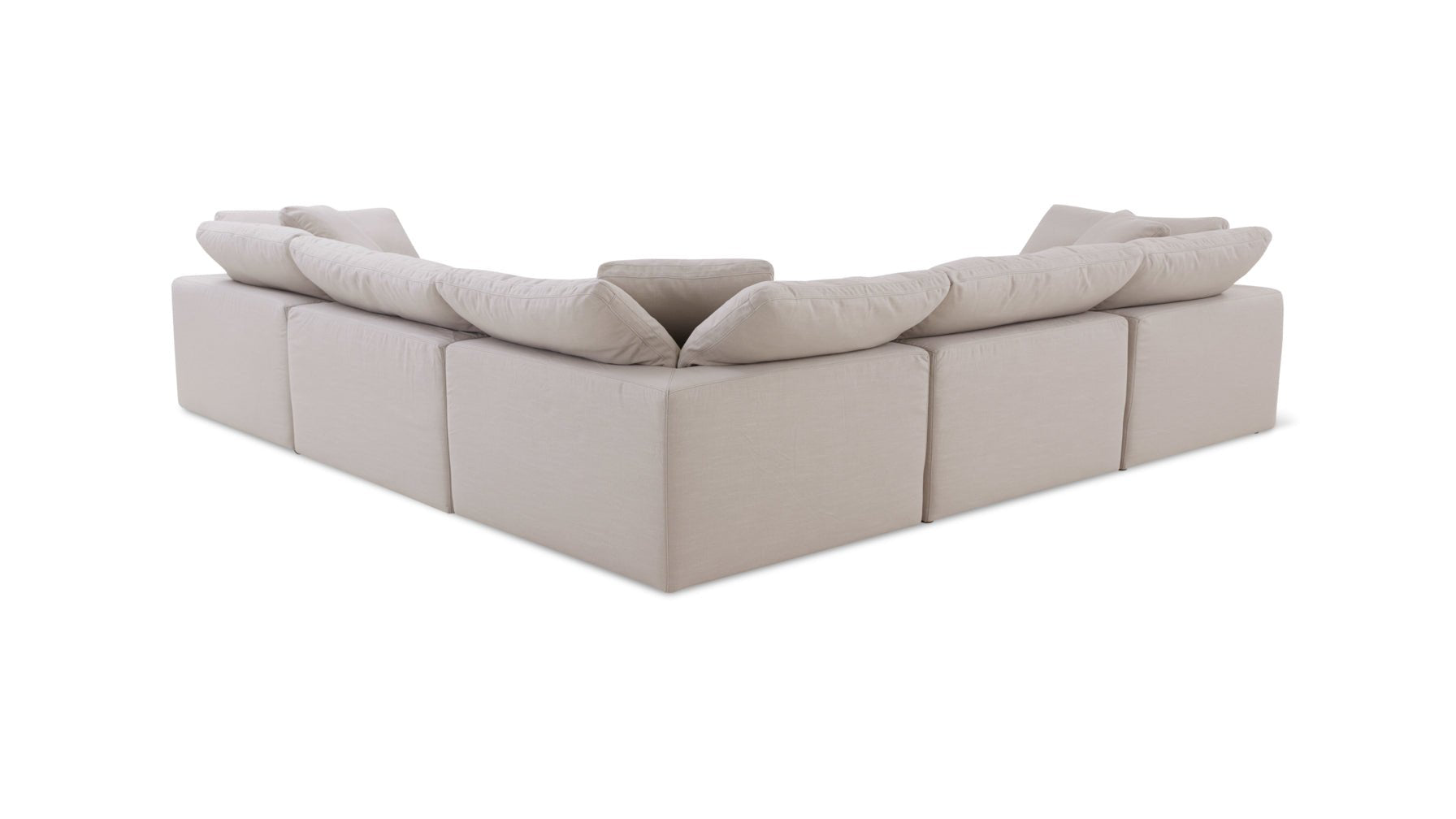 Movie Night™ 5-Piece Modular Sectional Closed, Standard, Clay - Image 7