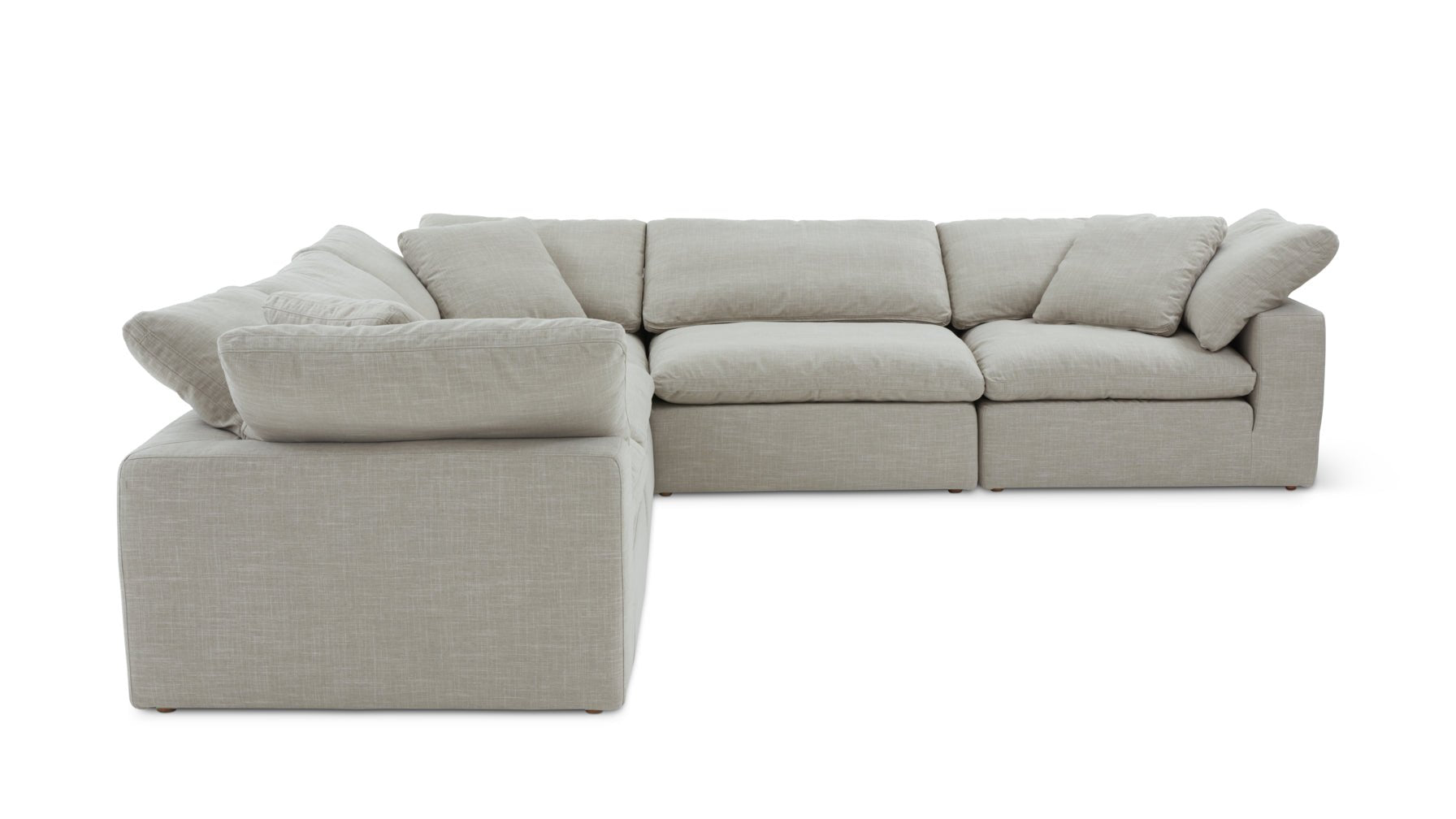 Movie Night™ 5-Piece Modular Sectional Closed, Standard, Light Pebble_image