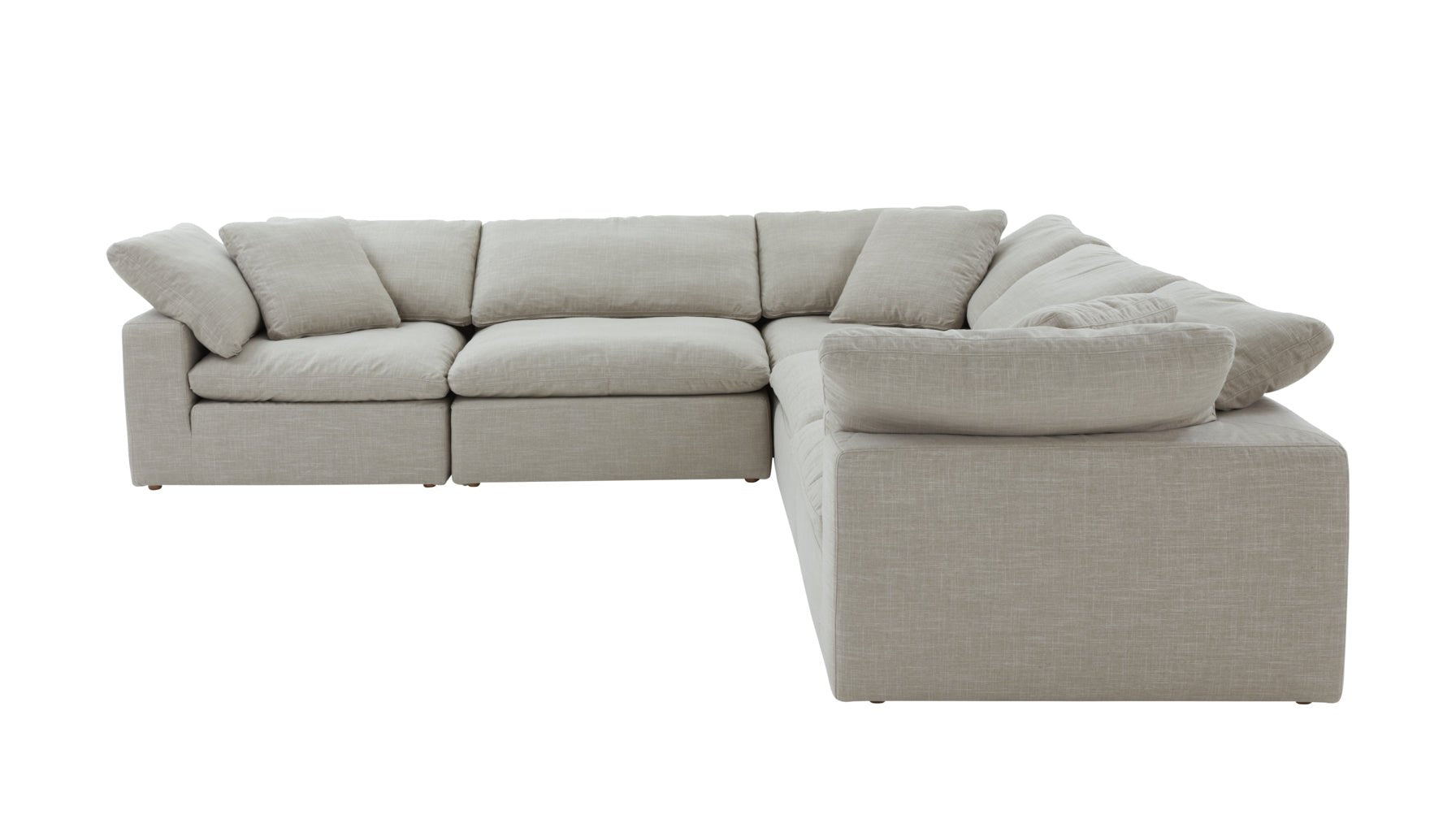 Movie Night™ 5-Piece Modular Sectional Closed, Large, Light Pebble_image