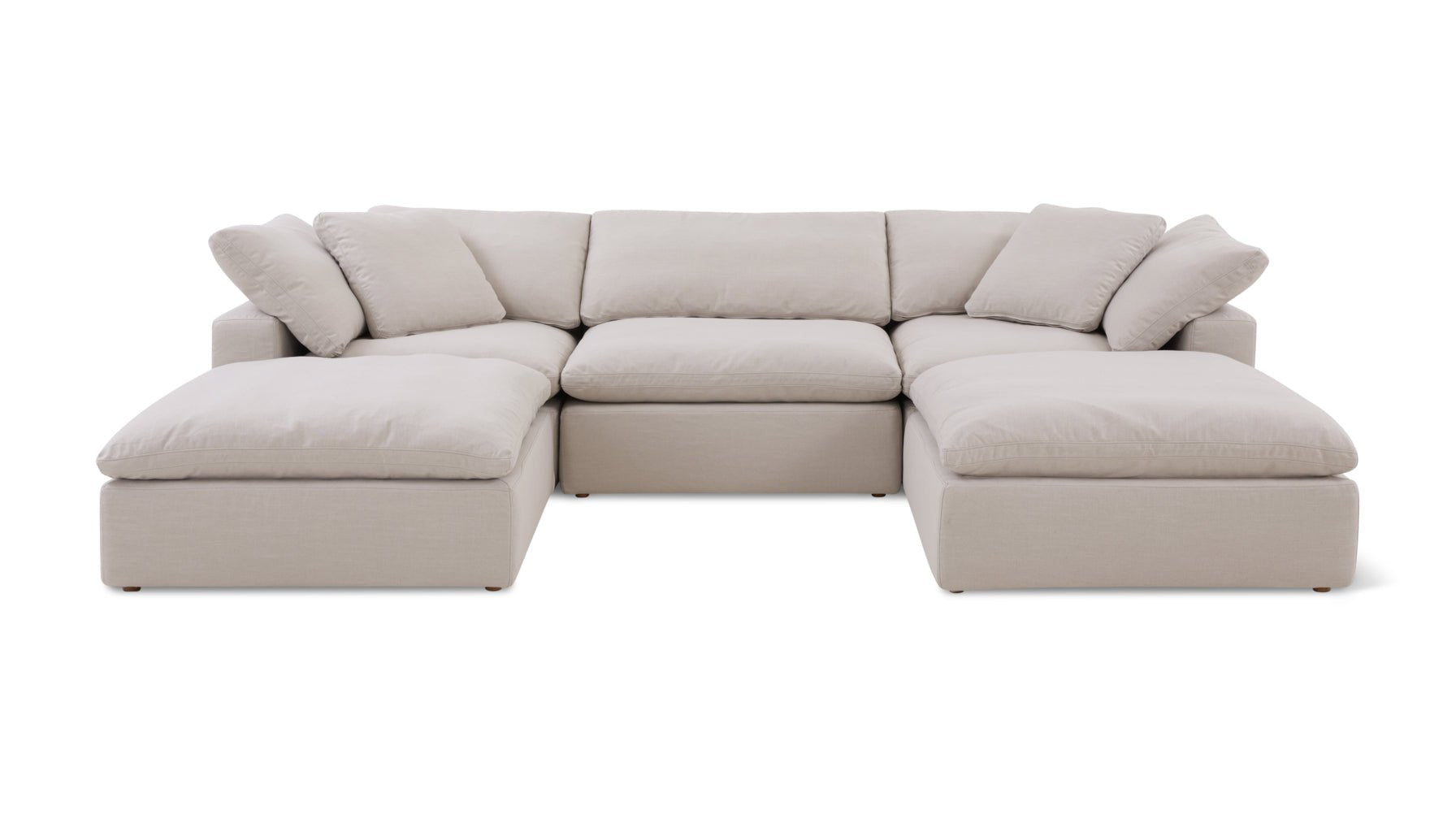 Movie Night™ 5-Piece Modular U-Shaped Sectional, Standard, Clay - Image 1