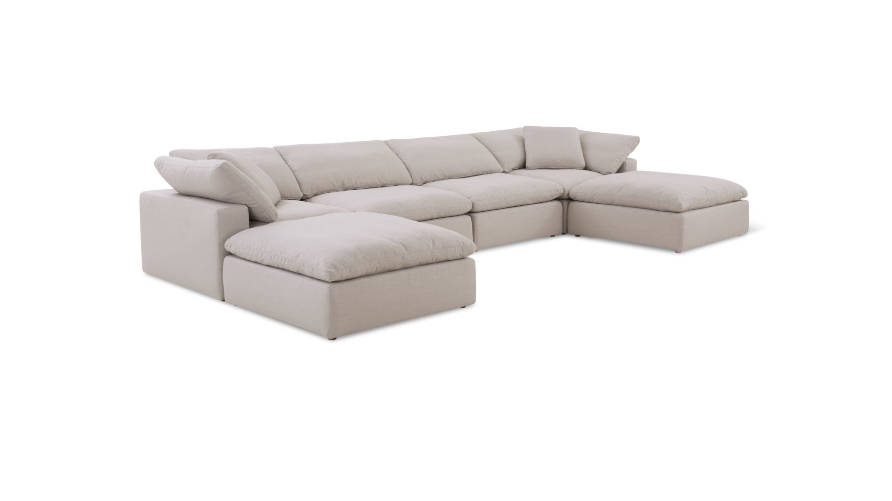 Movie Night™ 6-Piece Modular U-Shaped Sectional, Standard, Clay - Image 10