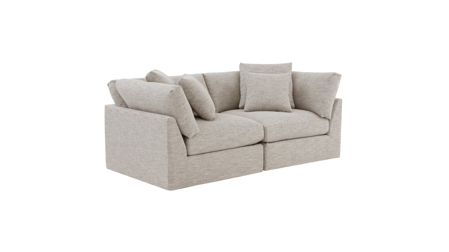 Get Together™ 2-Piece Modular Sofa, Large, Oatmeal - Image 10