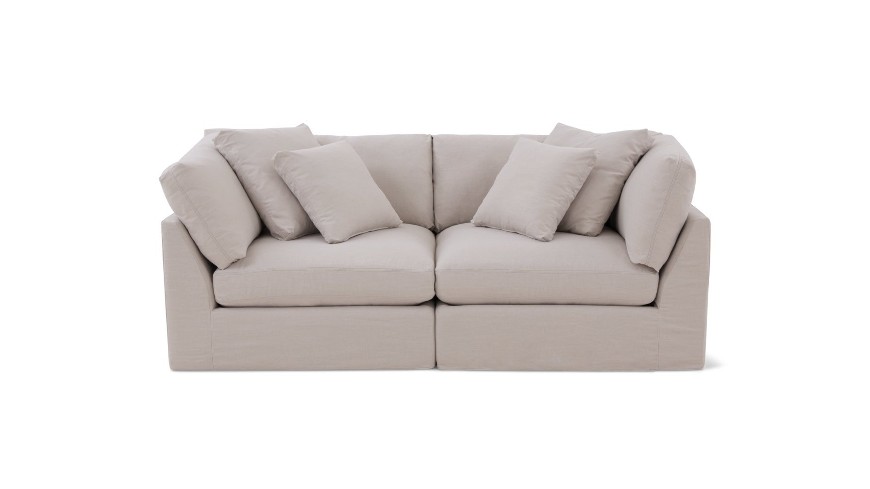 Get Together™ 2 Piece Modular Sofa, Large, Clay_image