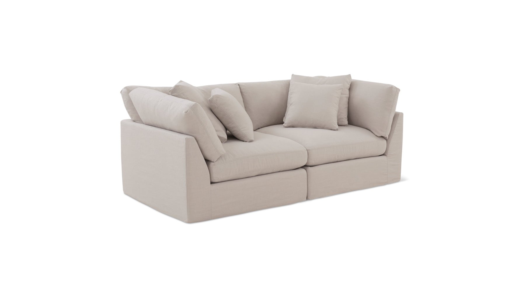 Get Together™ 2 Piece Modular Sofa, Large, Clay - Image 10