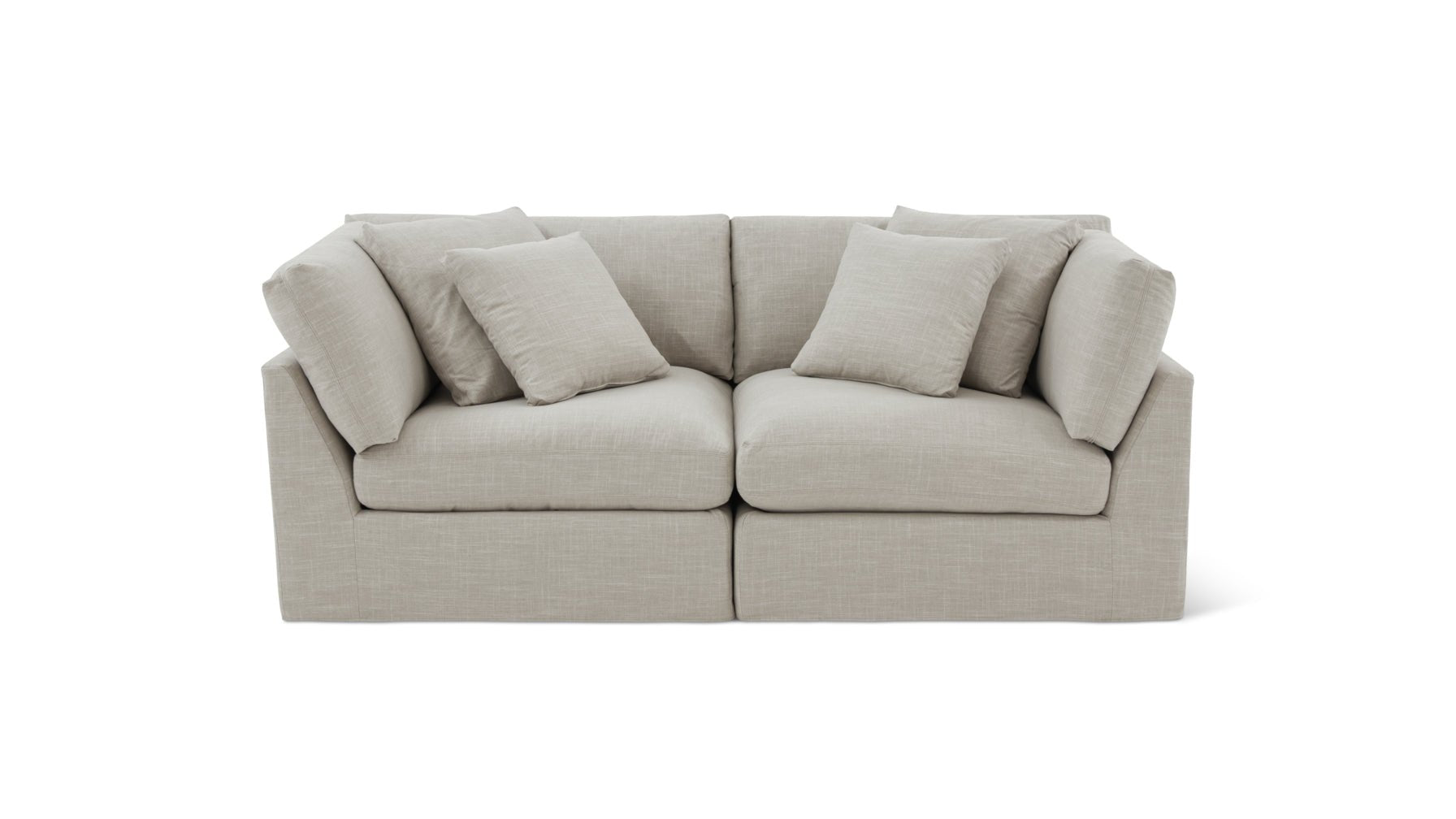 Get Together™ 2-Piece Modular Sofa, Large, Light Pebble_image