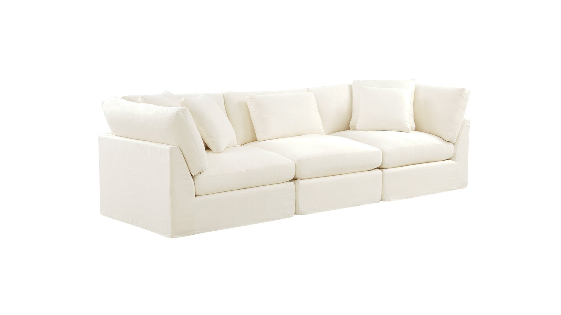 Get Together™ 3-Piece Modular Sofa, Large, Cream Linen_image