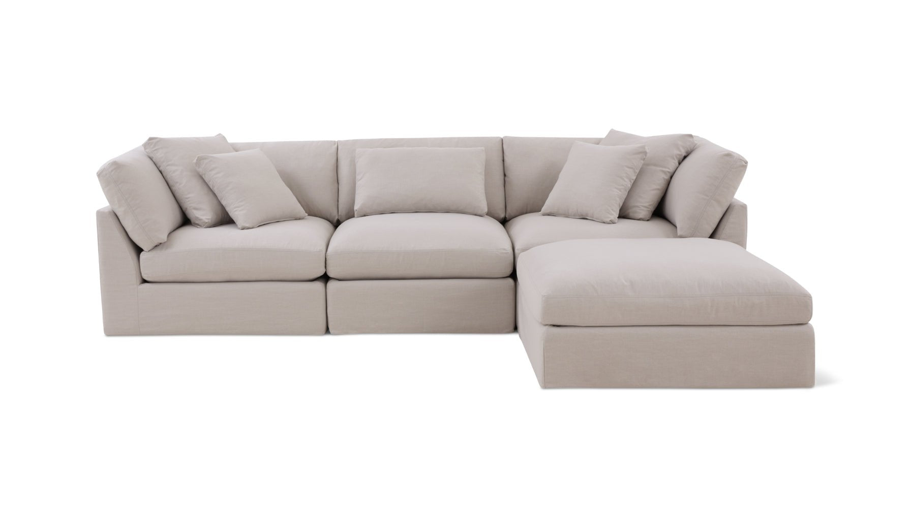 Get Together™ 4-Piece Modular Sectional, Large, Clay_image