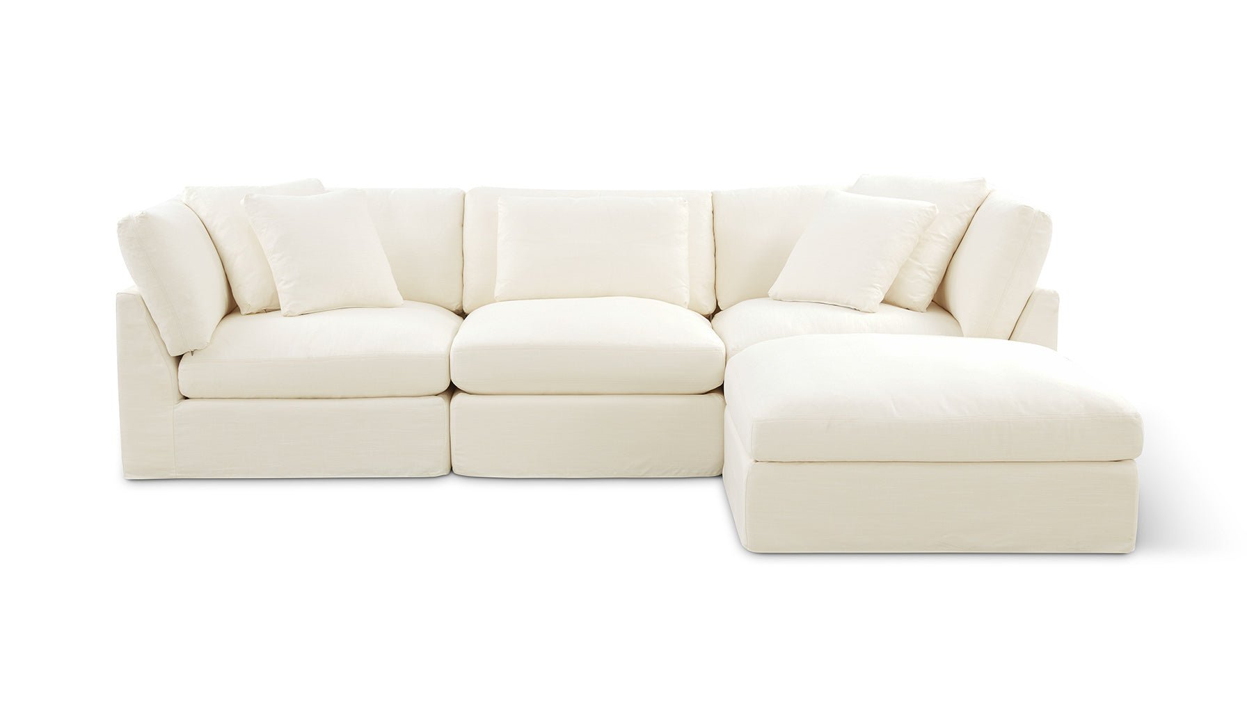 Get Together™ 4-Piece Modular Sectional, Large, Cream Linen_image