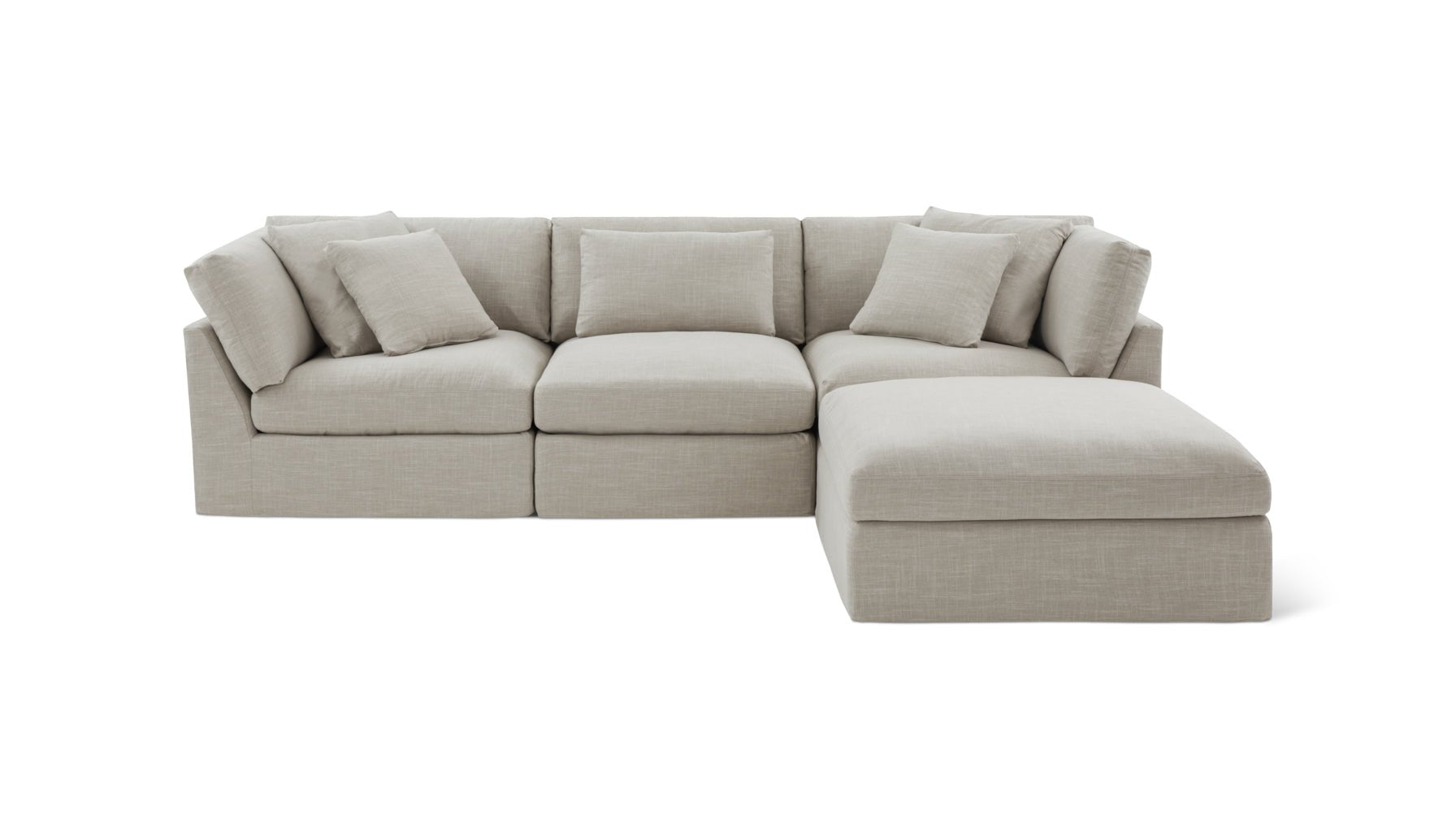 Get Together™ 4-Piece Modular Sectional, Large, Light Pebble_image